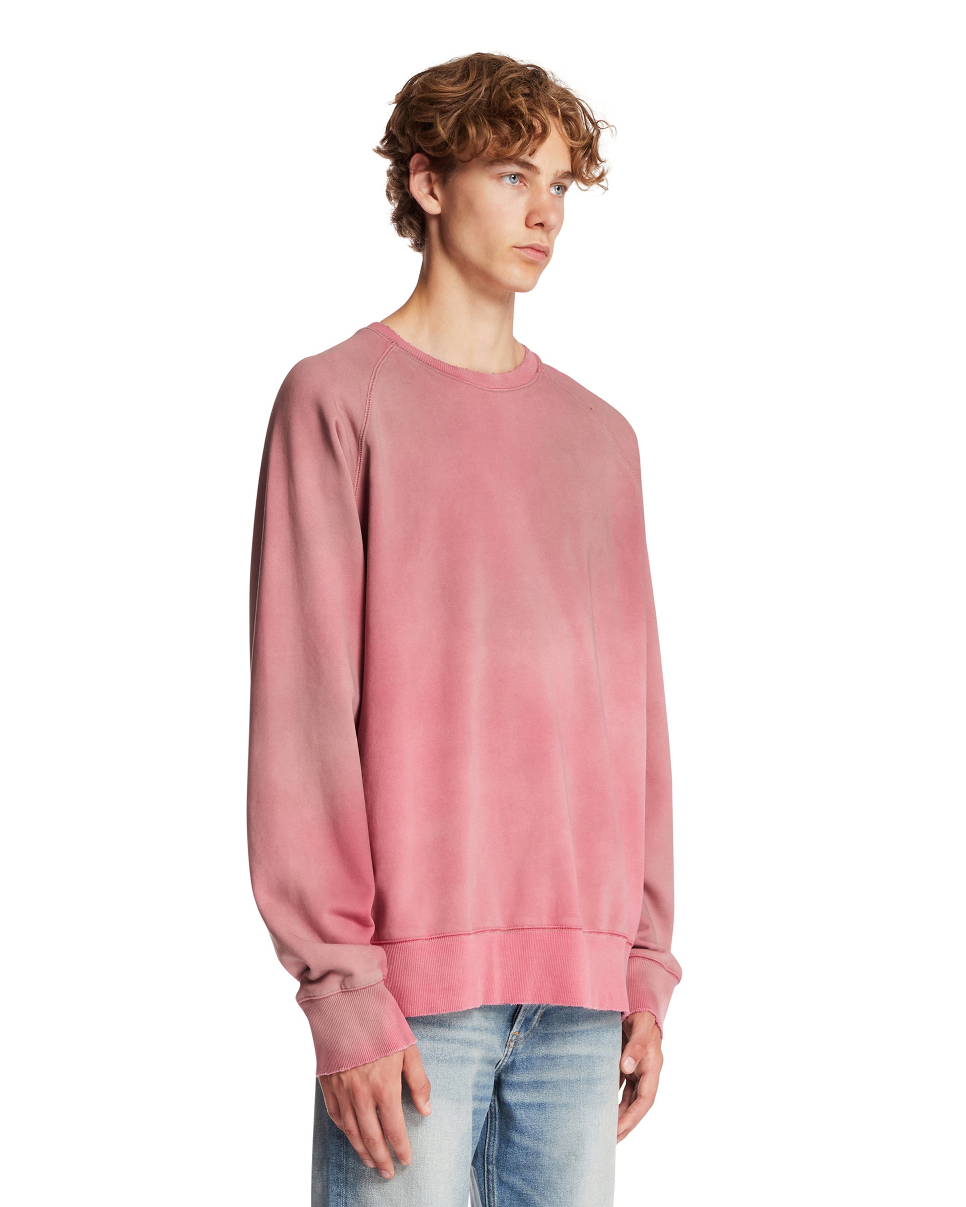 ANTIK DENIM Felpa In Cotone Rosa, view 2