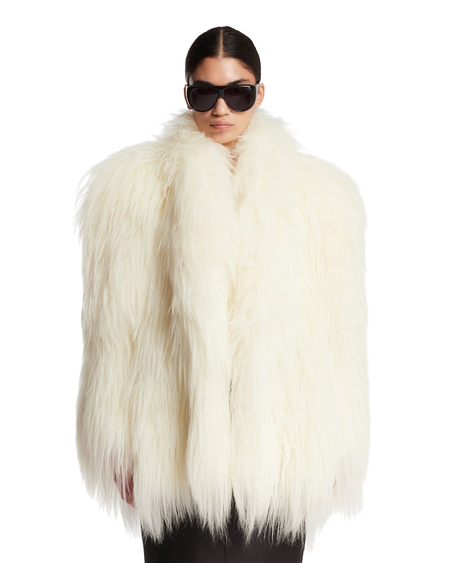Gucci Giacca In Shearling Bianca