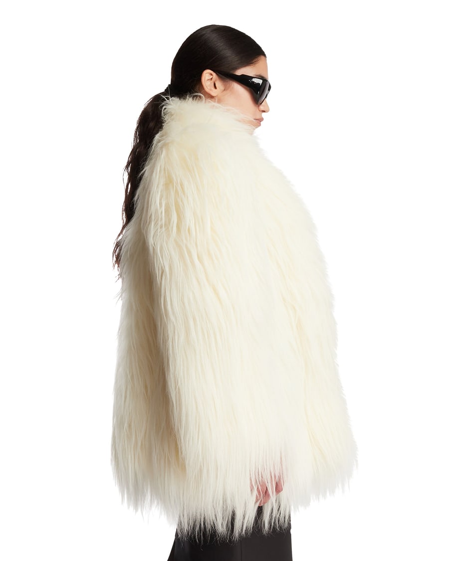 Gucci Giacca In Shearling Bianca, view 4