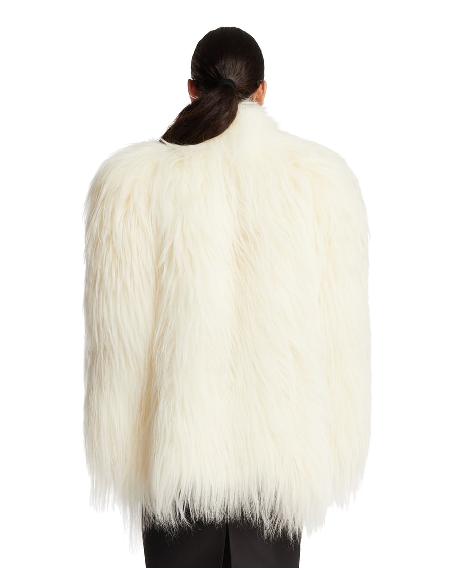 Gucci Giacca In Shearling Bianca, view 5