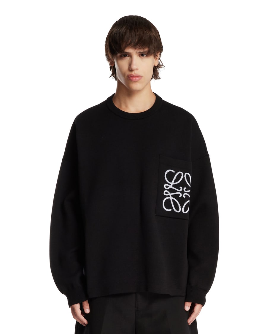 Loewe Maglione Relaxed Anagram Nero
