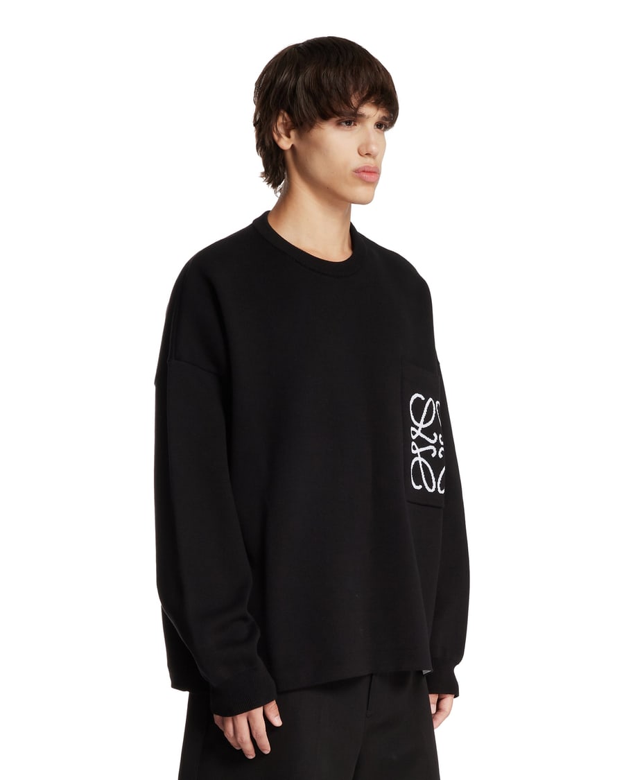 Loewe Maglione Relaxed Anagram Nero, view 2