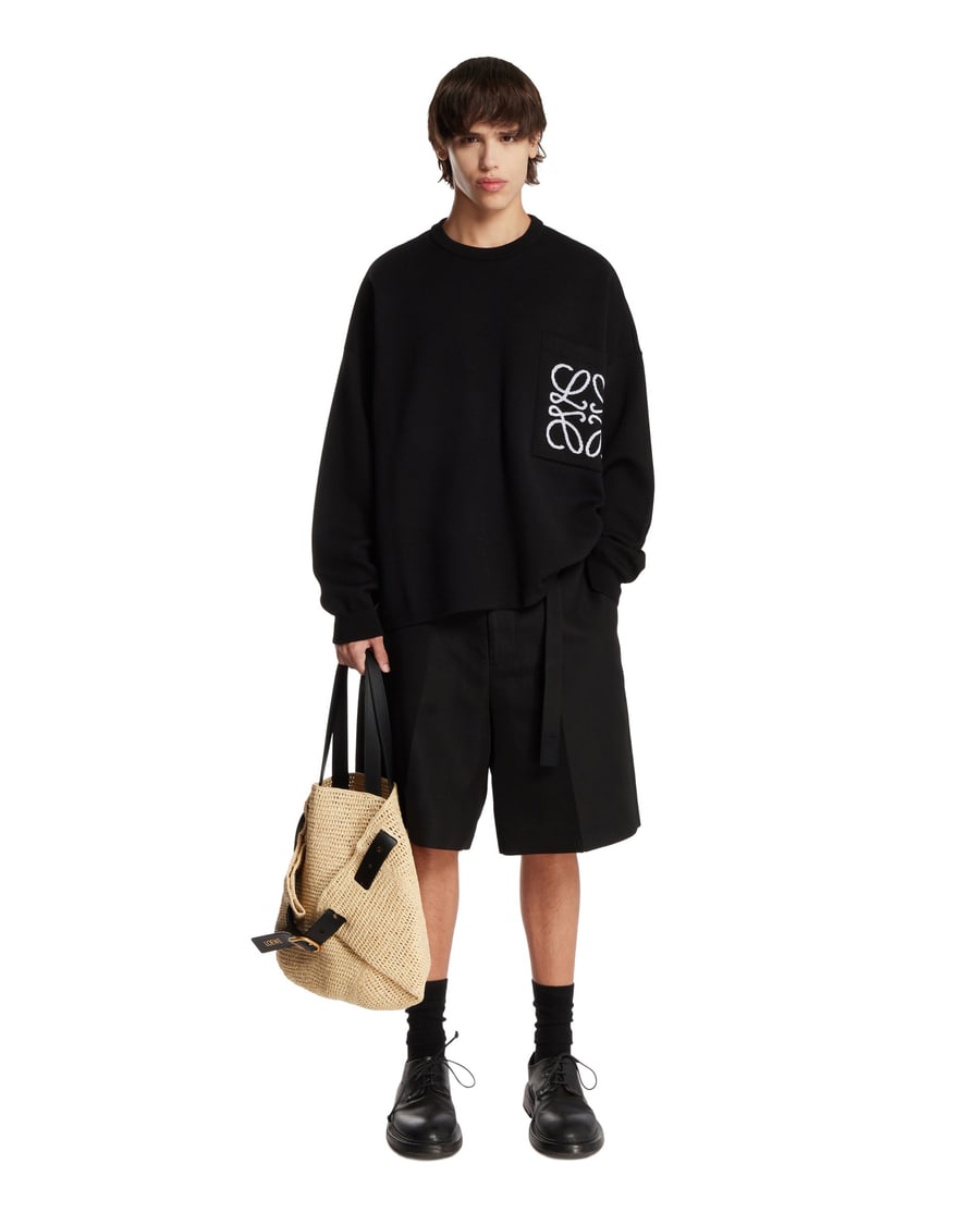 Loewe Maglione Relaxed Anagram Nero, view 3
