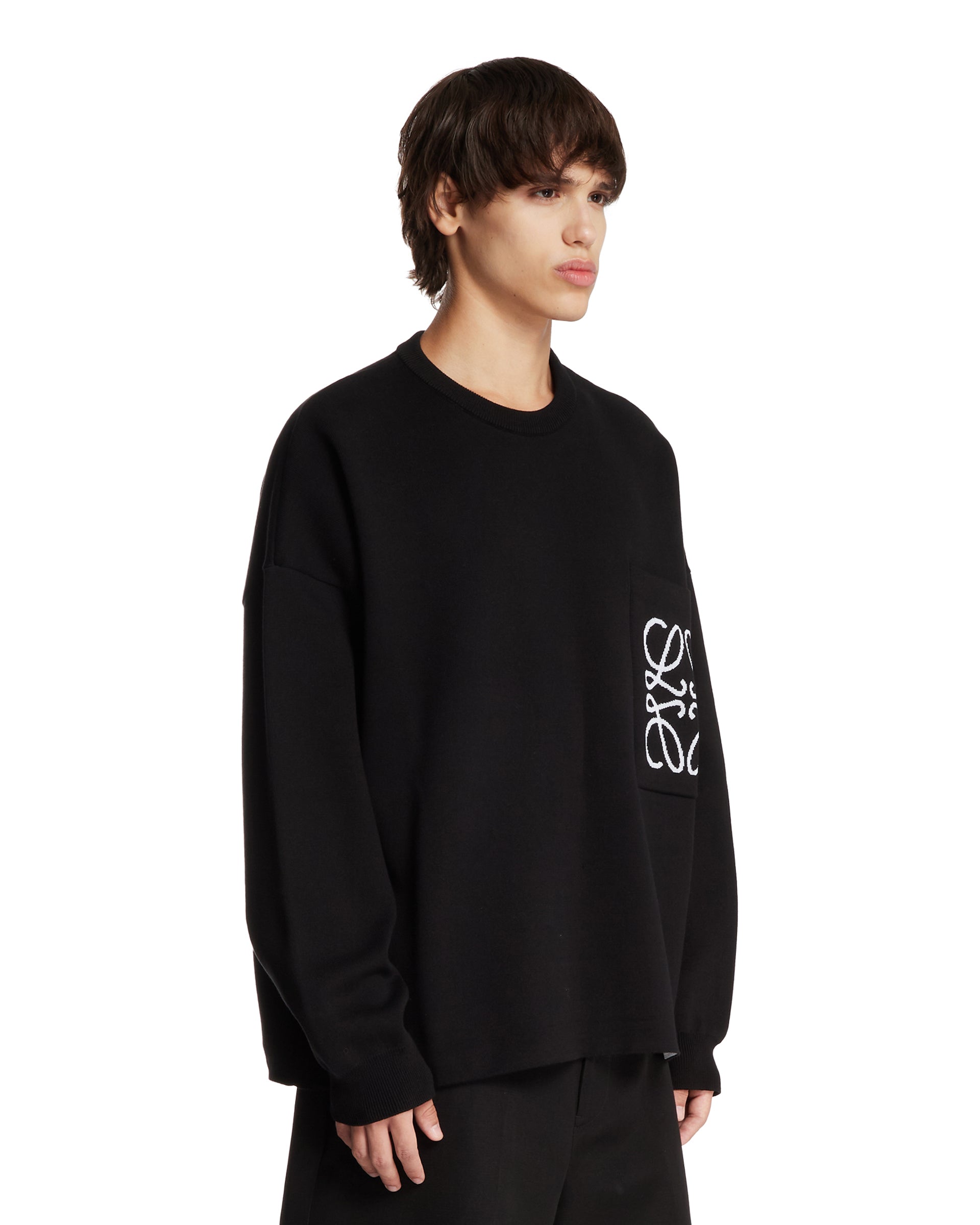 Loewe Maglione Relaxed Anagram Nero, view 2