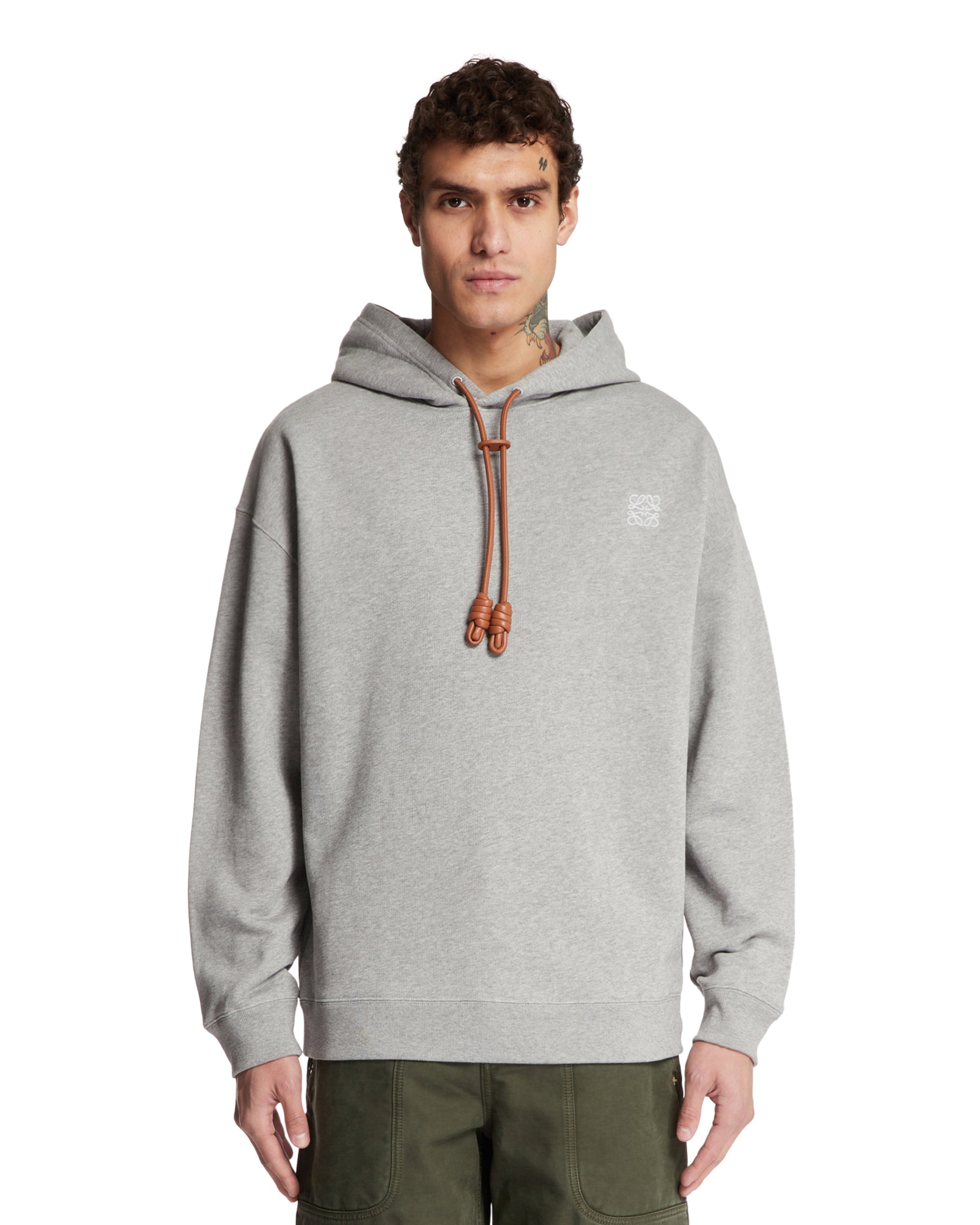 Loewe Felpa Con Cappuccio Grigia