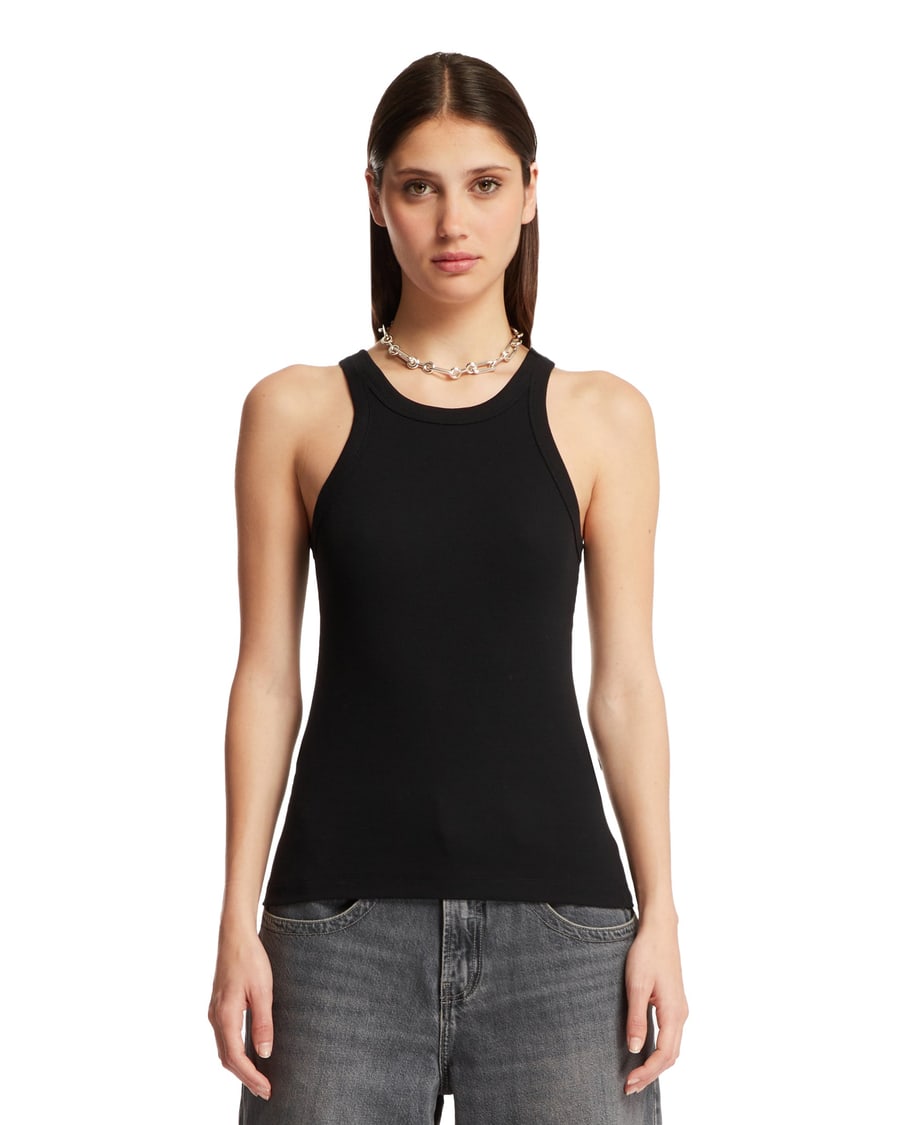 Toteme Top Nero In Cotone