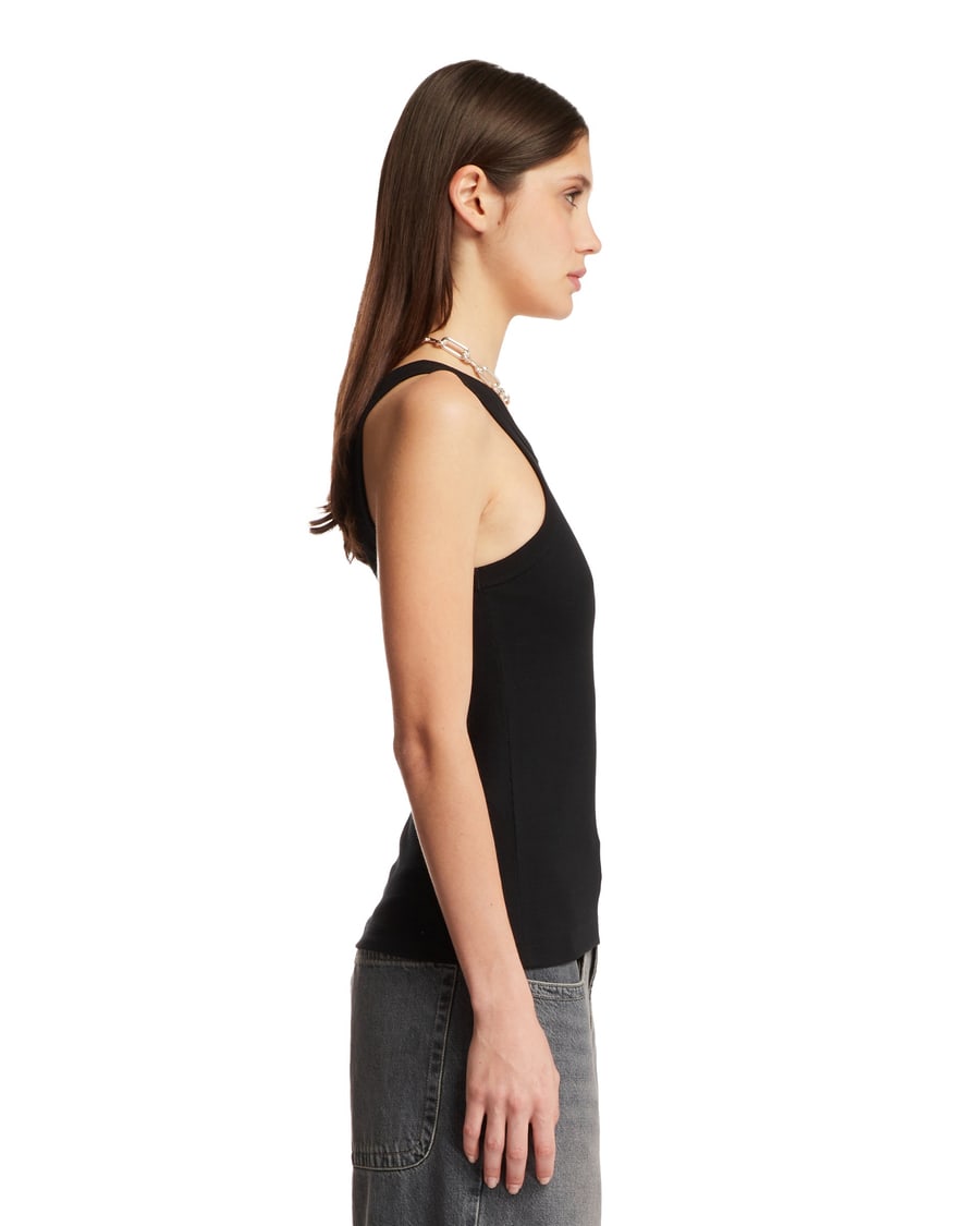 Toteme Top Nero In Cotone, view 4