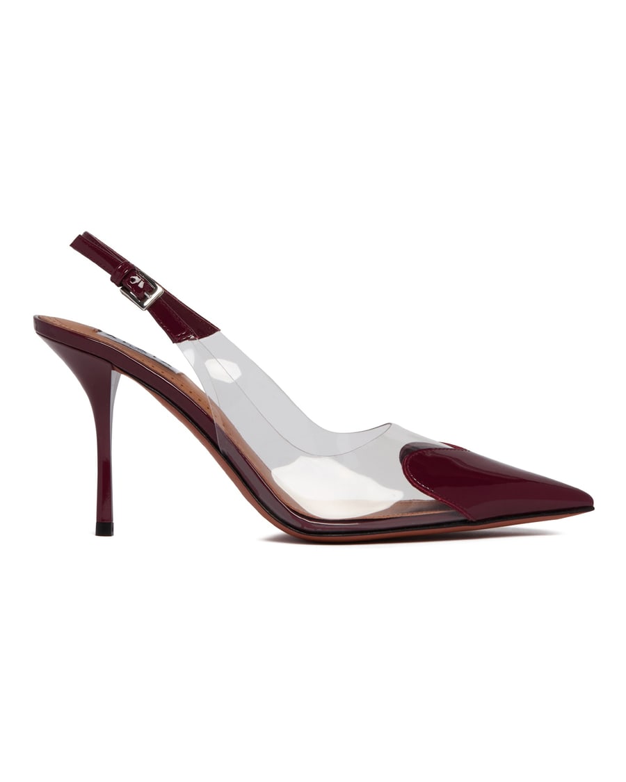 Alaïa Slingback Le Coeur Burgundy, view 4