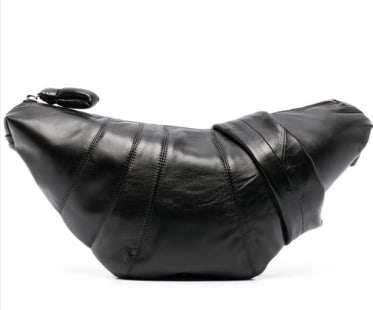 Lemaire Borsa Croissant Medium Nera, view 8