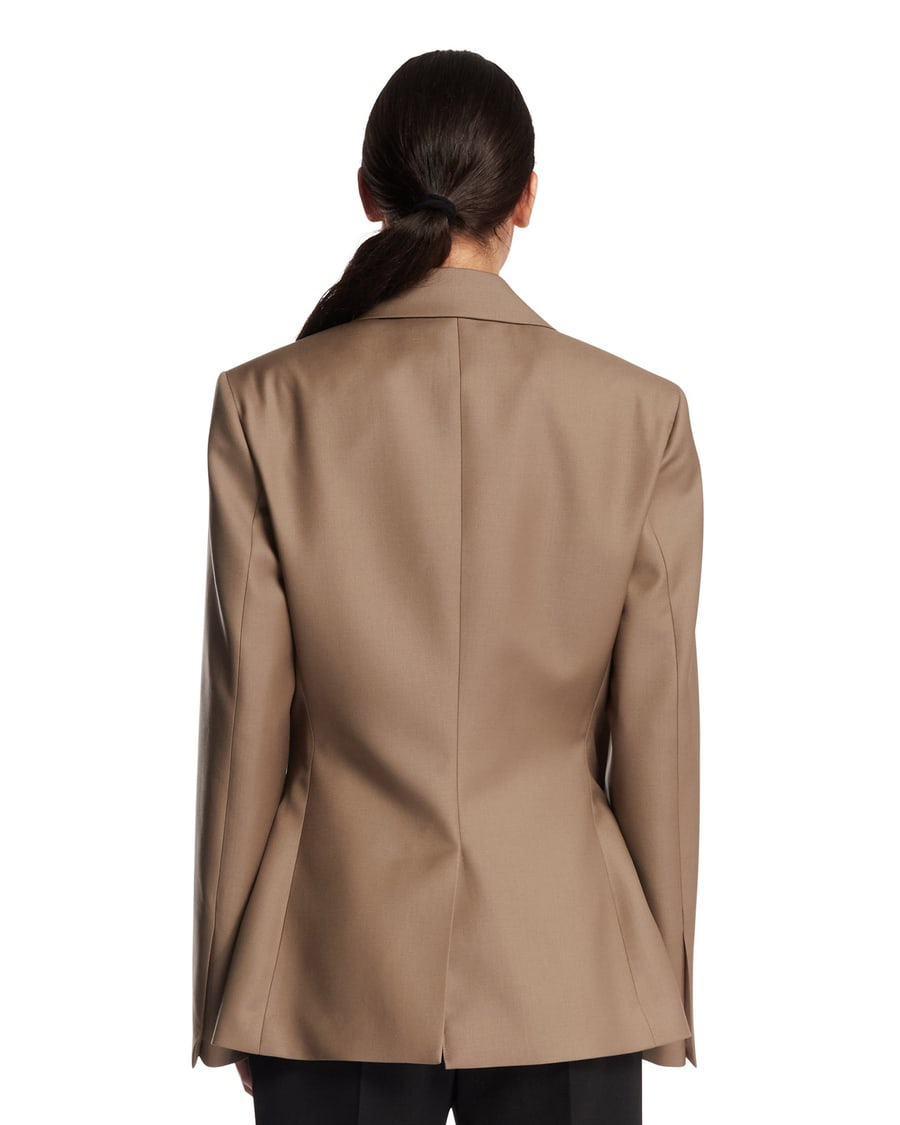 ROHE Blazer Hourglass In Lana Beige, view 5