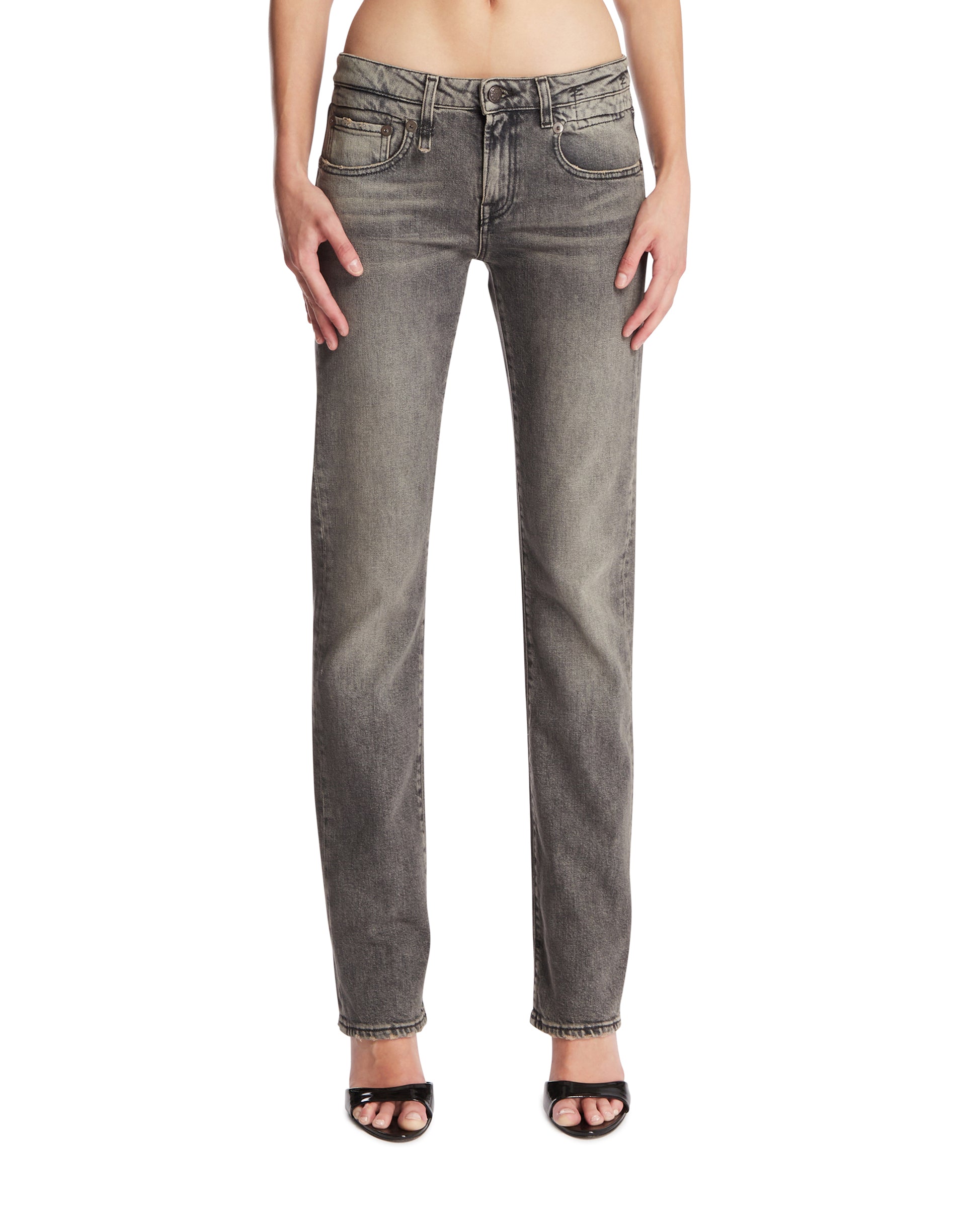 R13 Jeans A Gamba Dritta Neri
