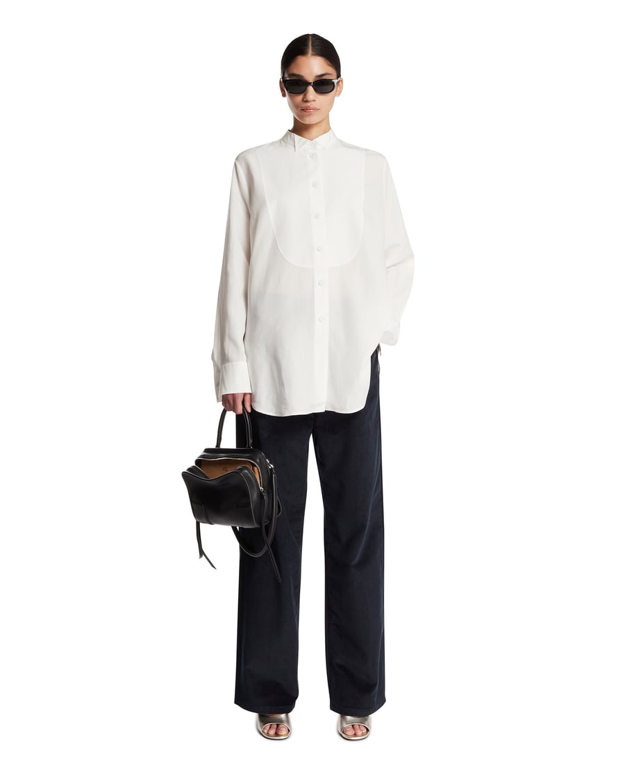 ROHE Camicia Tuxedo Bianca, view 3