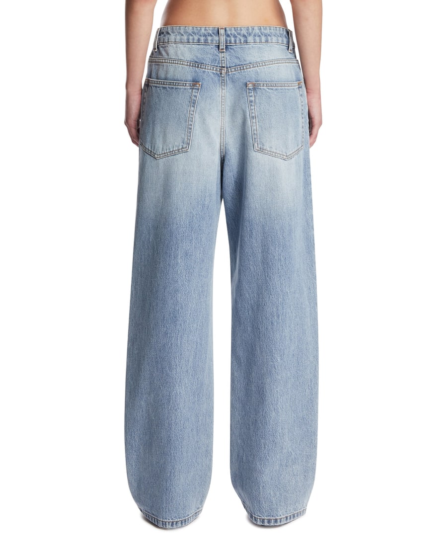 ROHE Jeans A Gamba Dritta Blu, view 5
