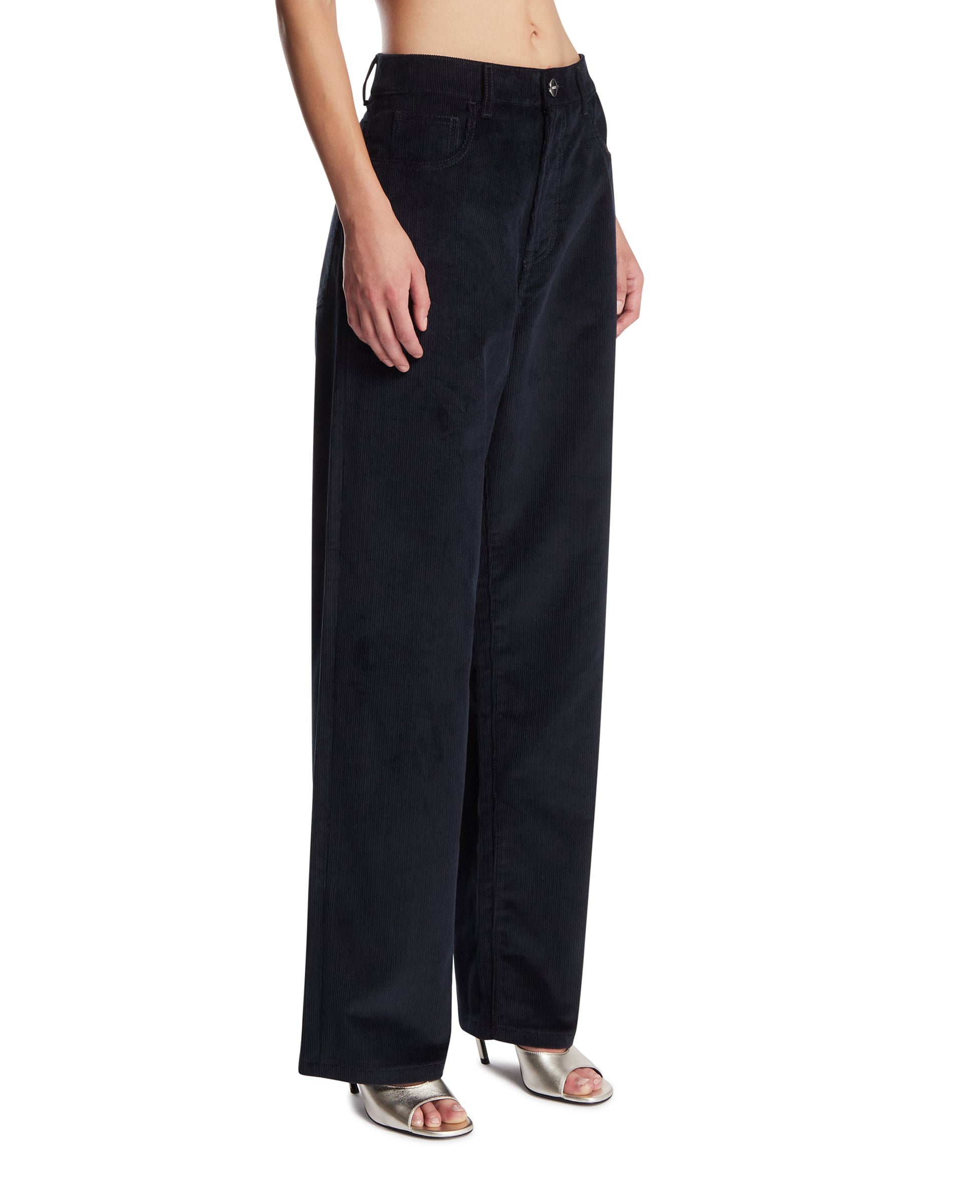 ROHE Pantaloni A Costine Blu, view 2