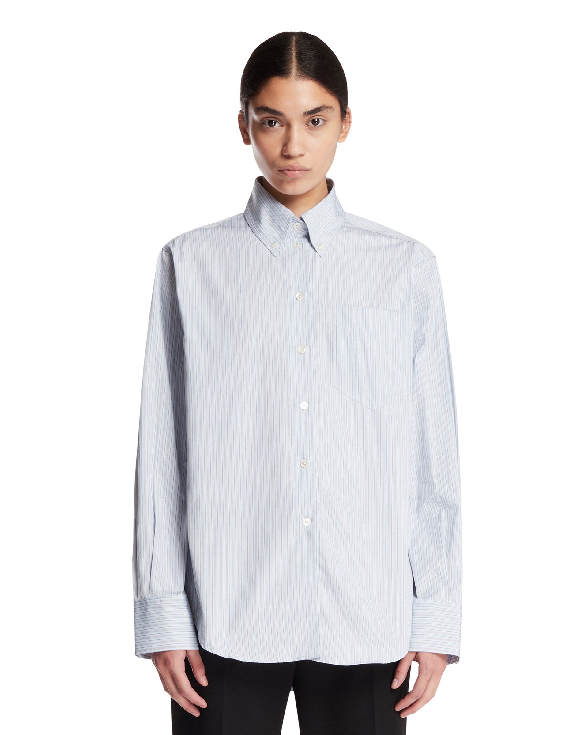 ROHE Camicia In Cotone Azzurra