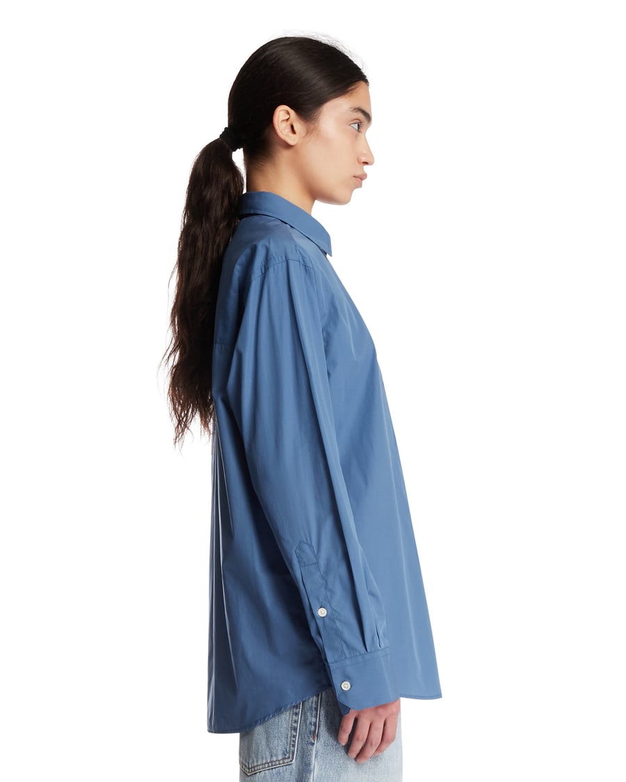 ROHE Camicia In Cotone Blu, view 4
