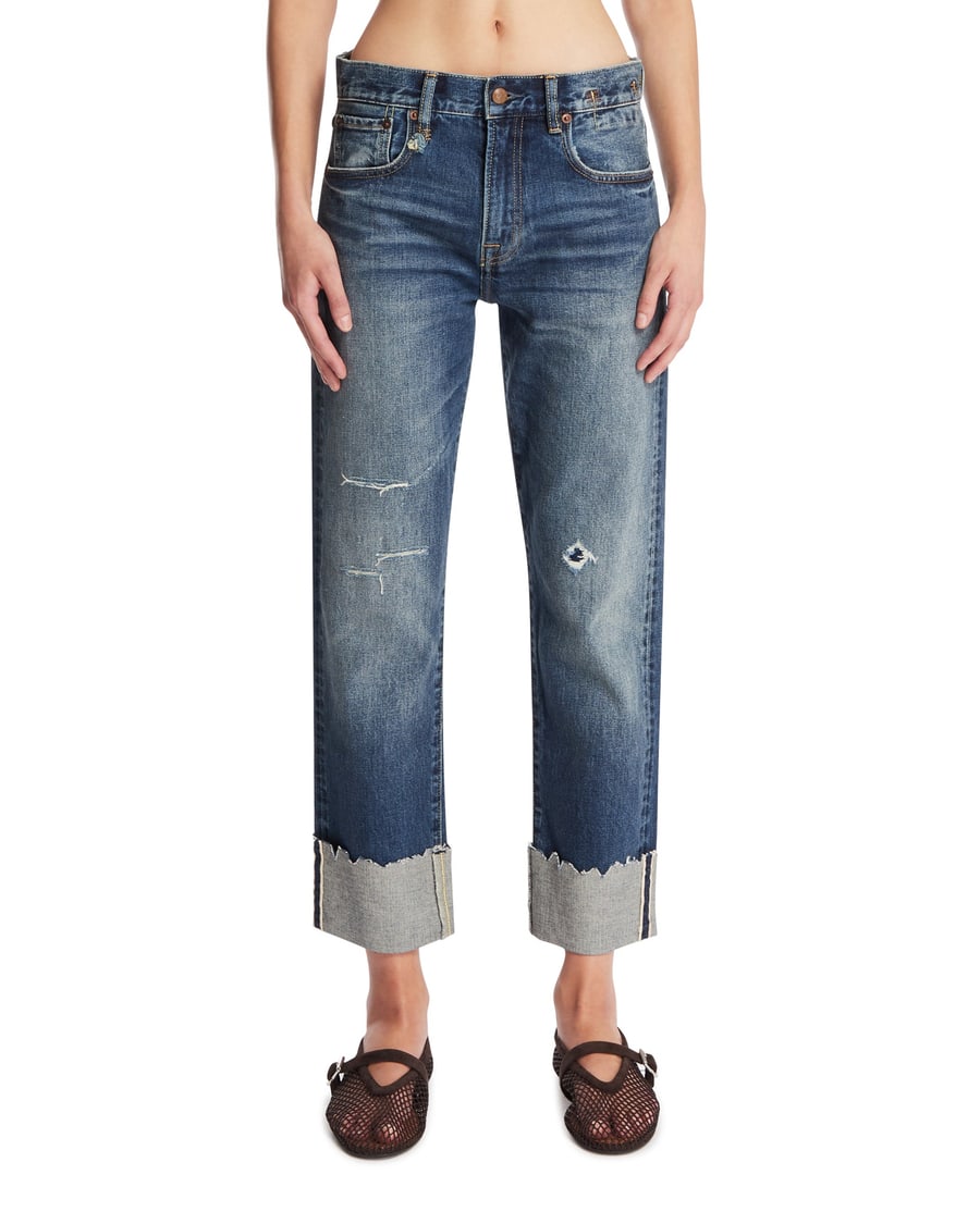 R13 Jeans Con Risvolto Blu