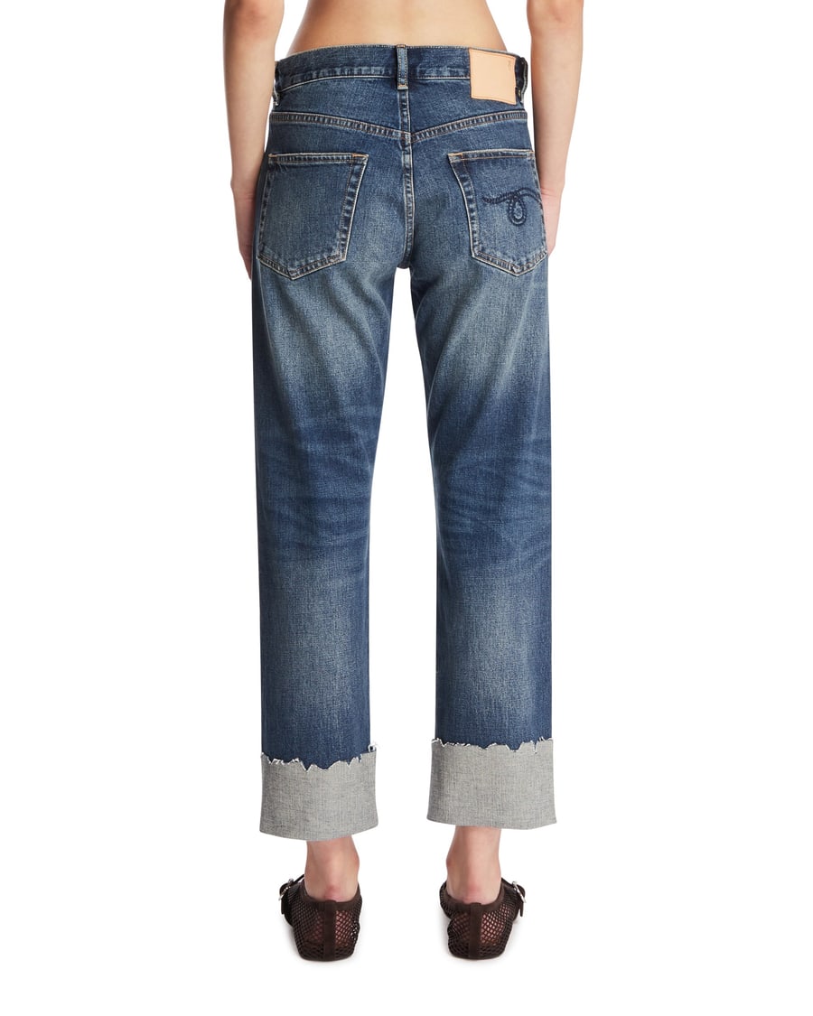 R13 Jeans Con Risvolto Blu, view 5