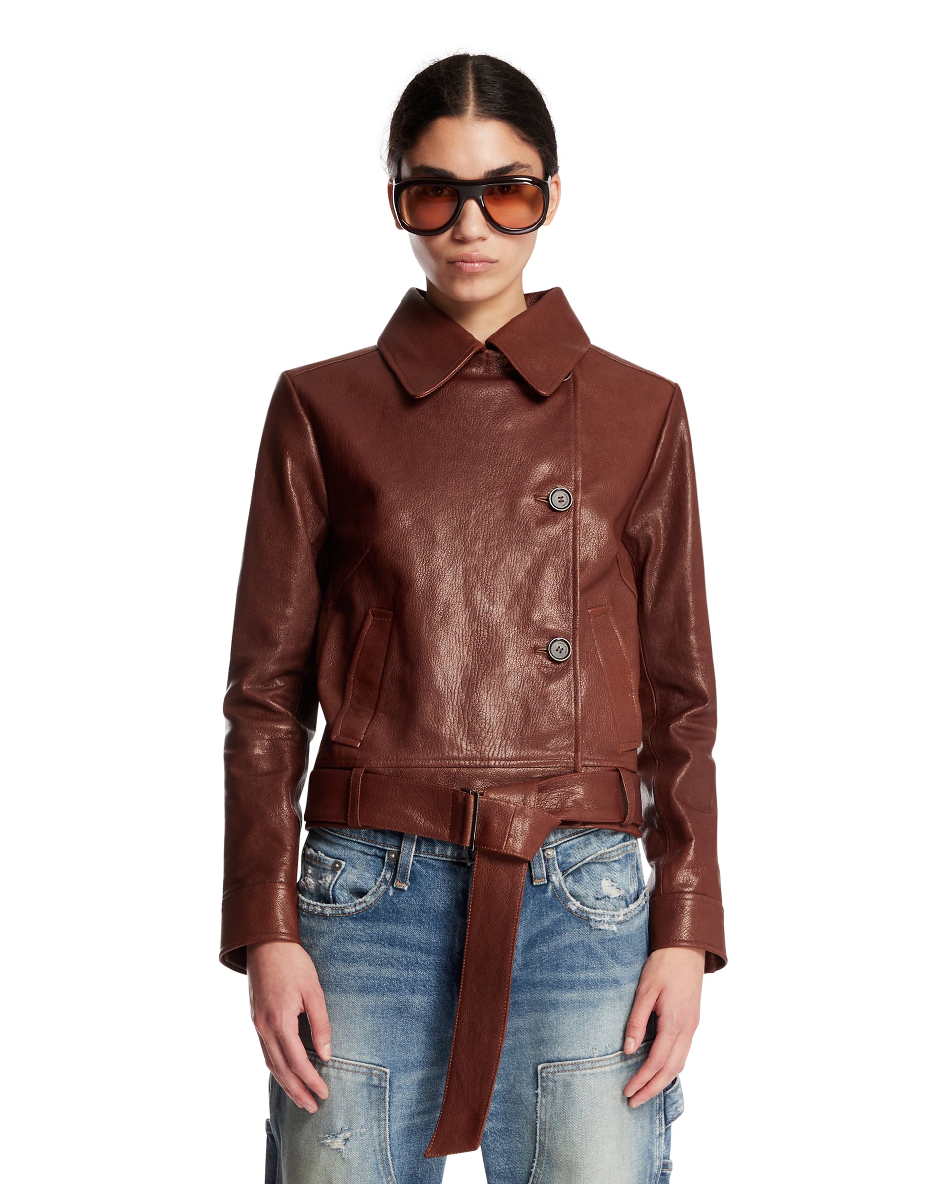 MAGDA BUTRYM Giacca In Pelle Marrone
