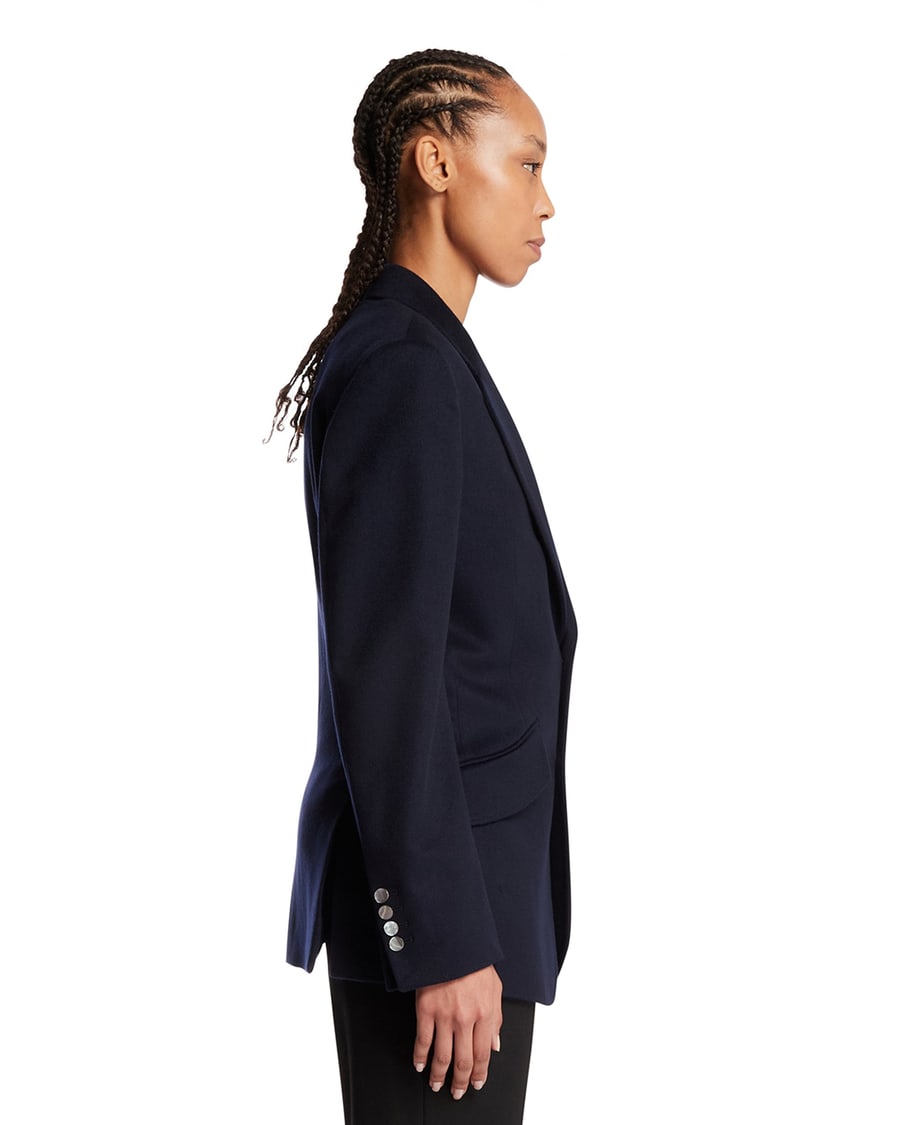 DECHAMPS Giacca In Cashmere Blu, view 4