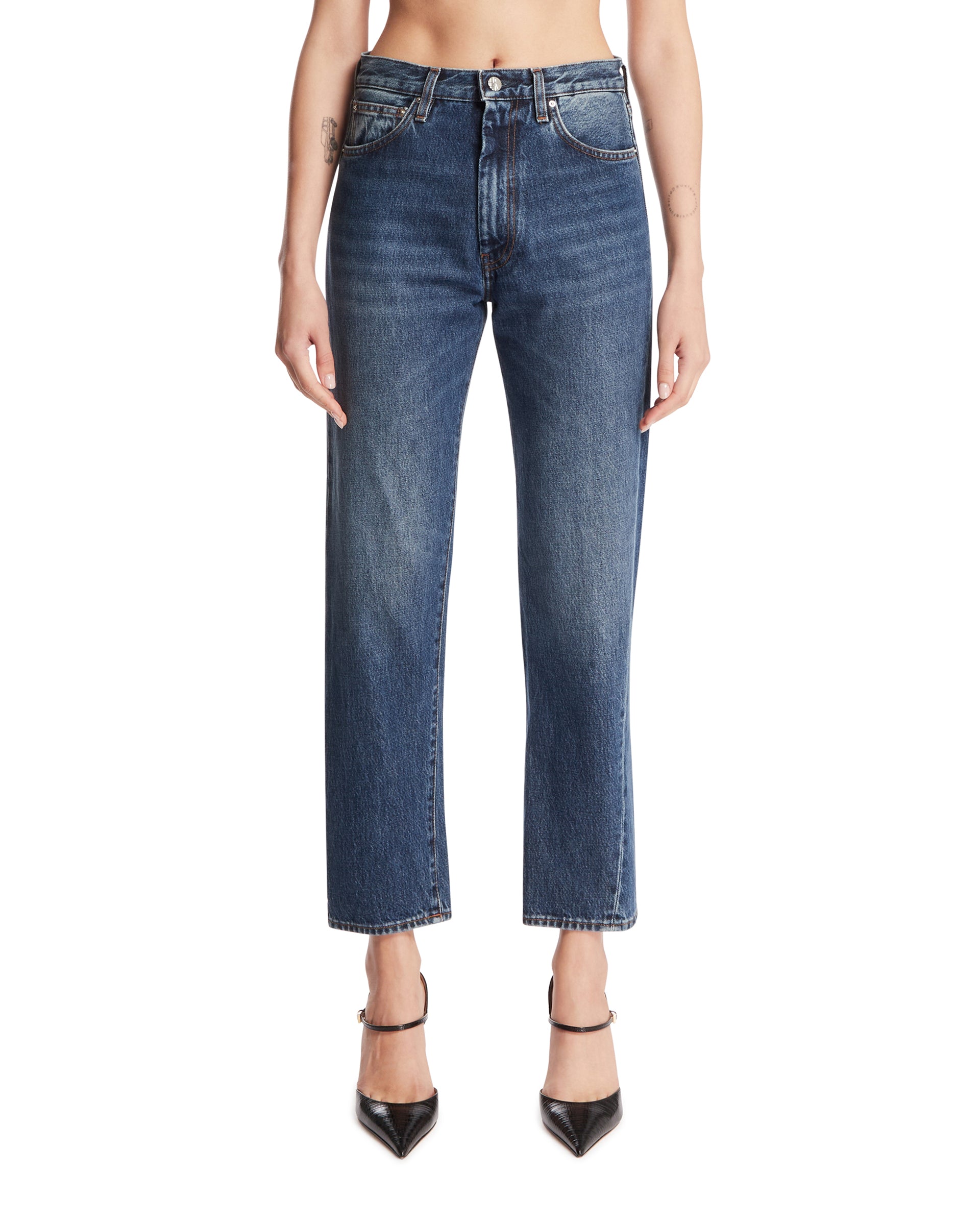 Toteme Jeans Twist Seam Blu
