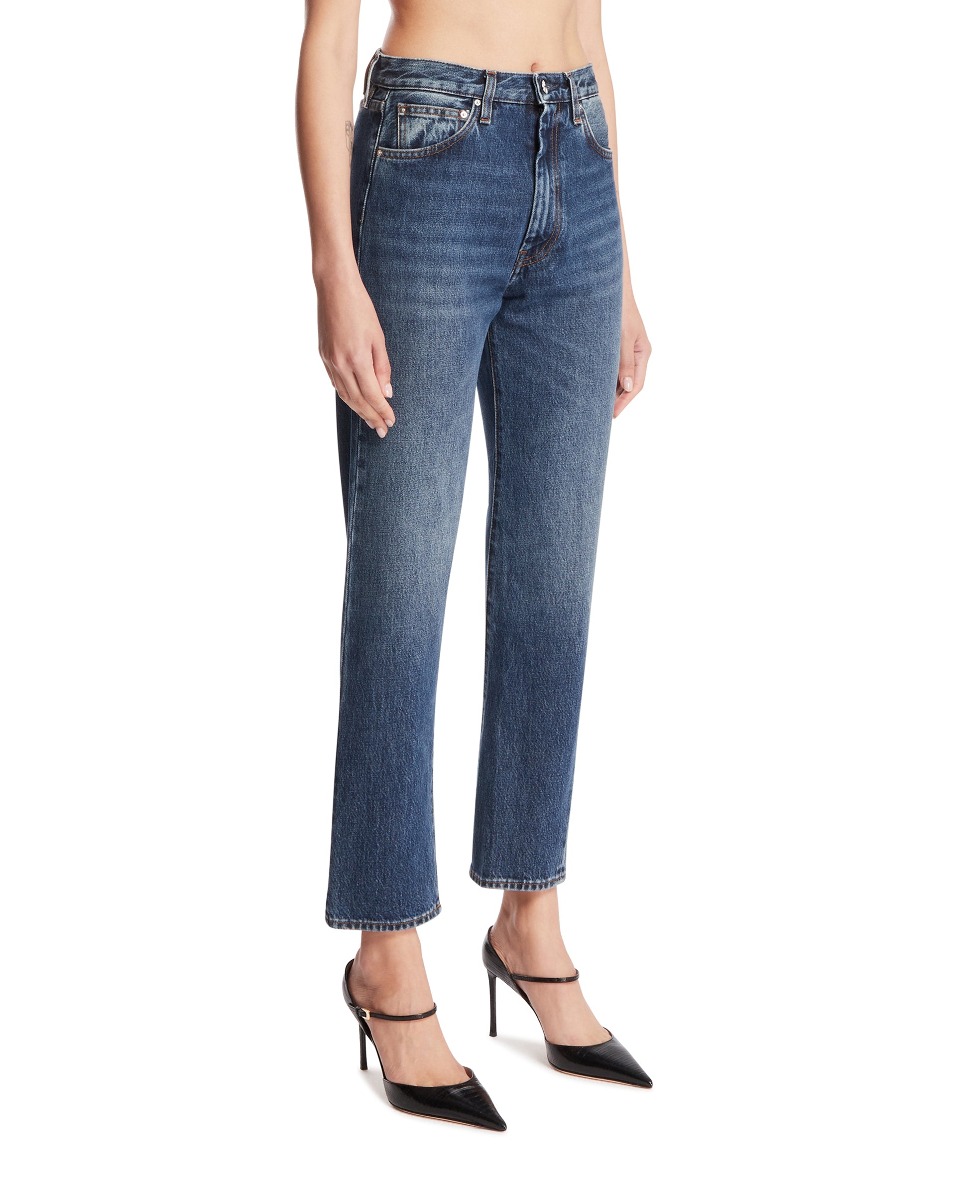 Toteme Jeans Twist Seam Blu, view 2