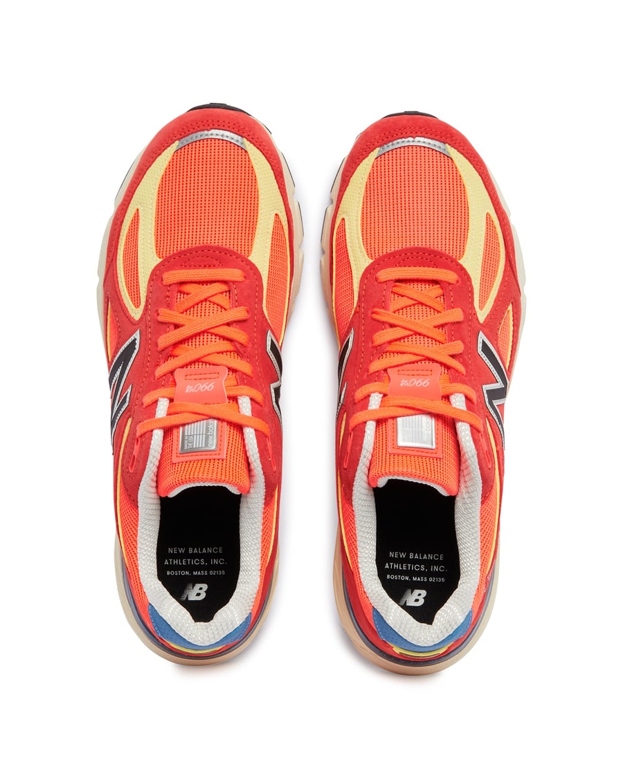 New Balance Sneakers 990v4 Arancioni, view 3