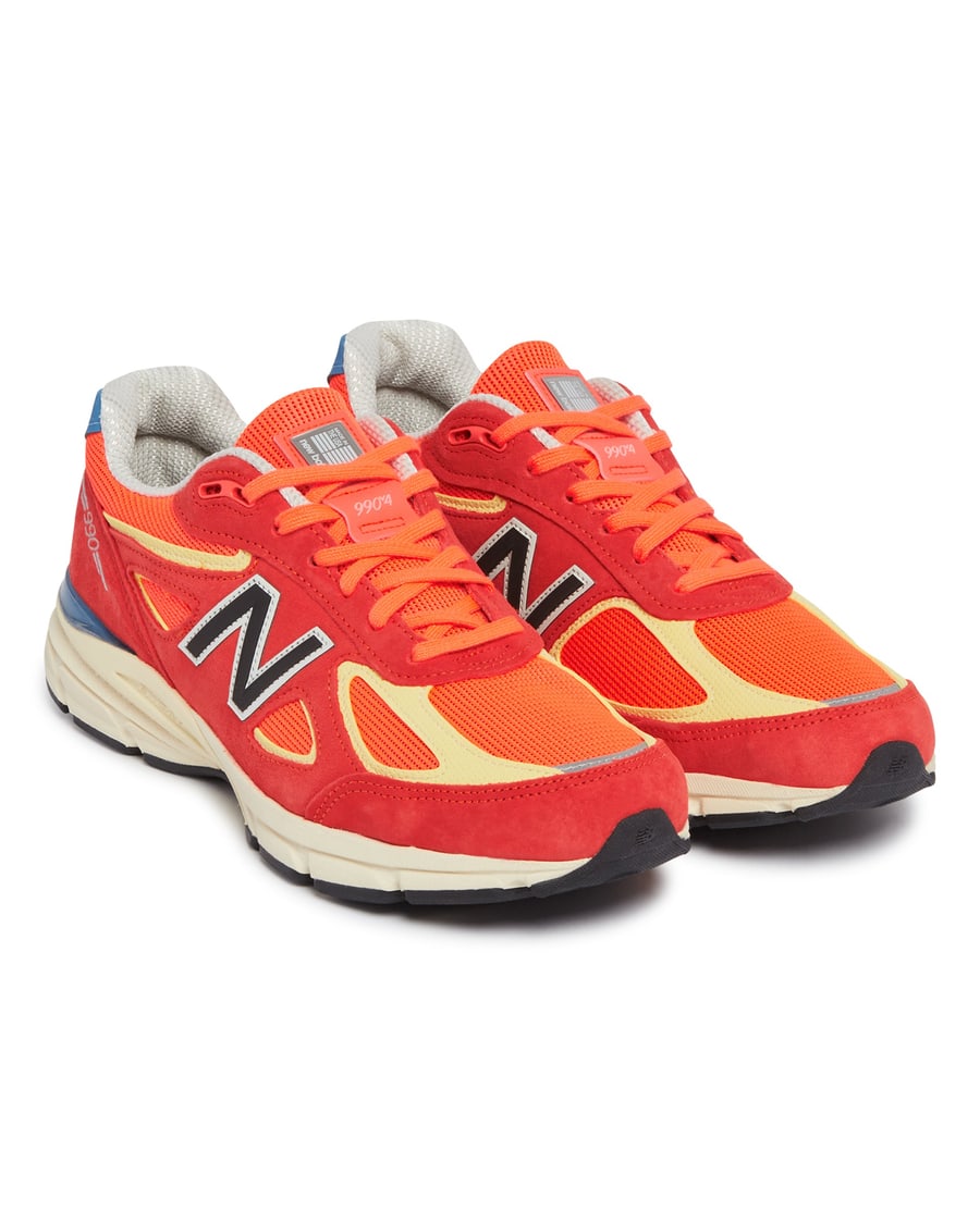 New Balance Sneakers 990v4 Arancioni, view 4
