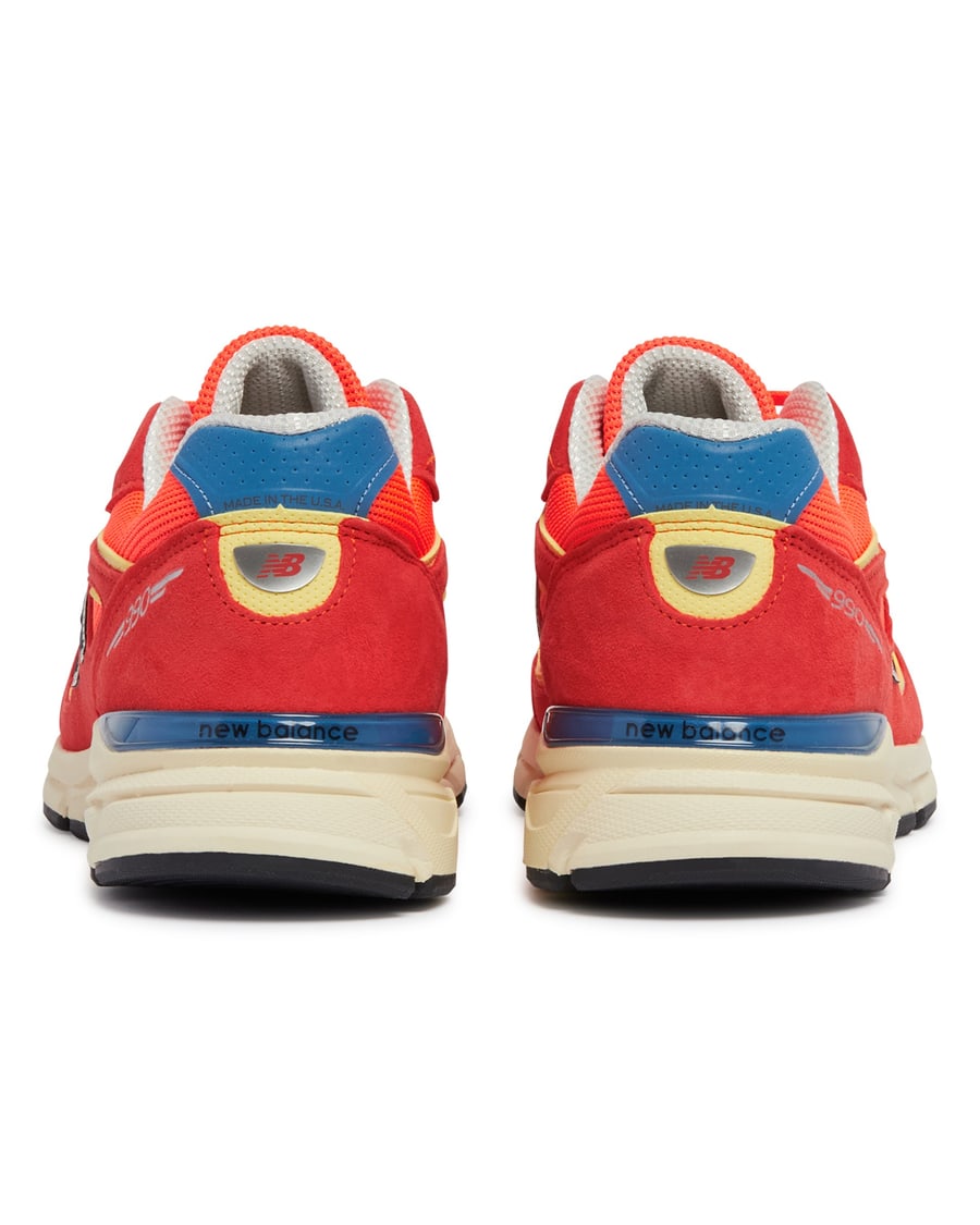 New Balance Sneakers 990v4 Arancioni, view 6