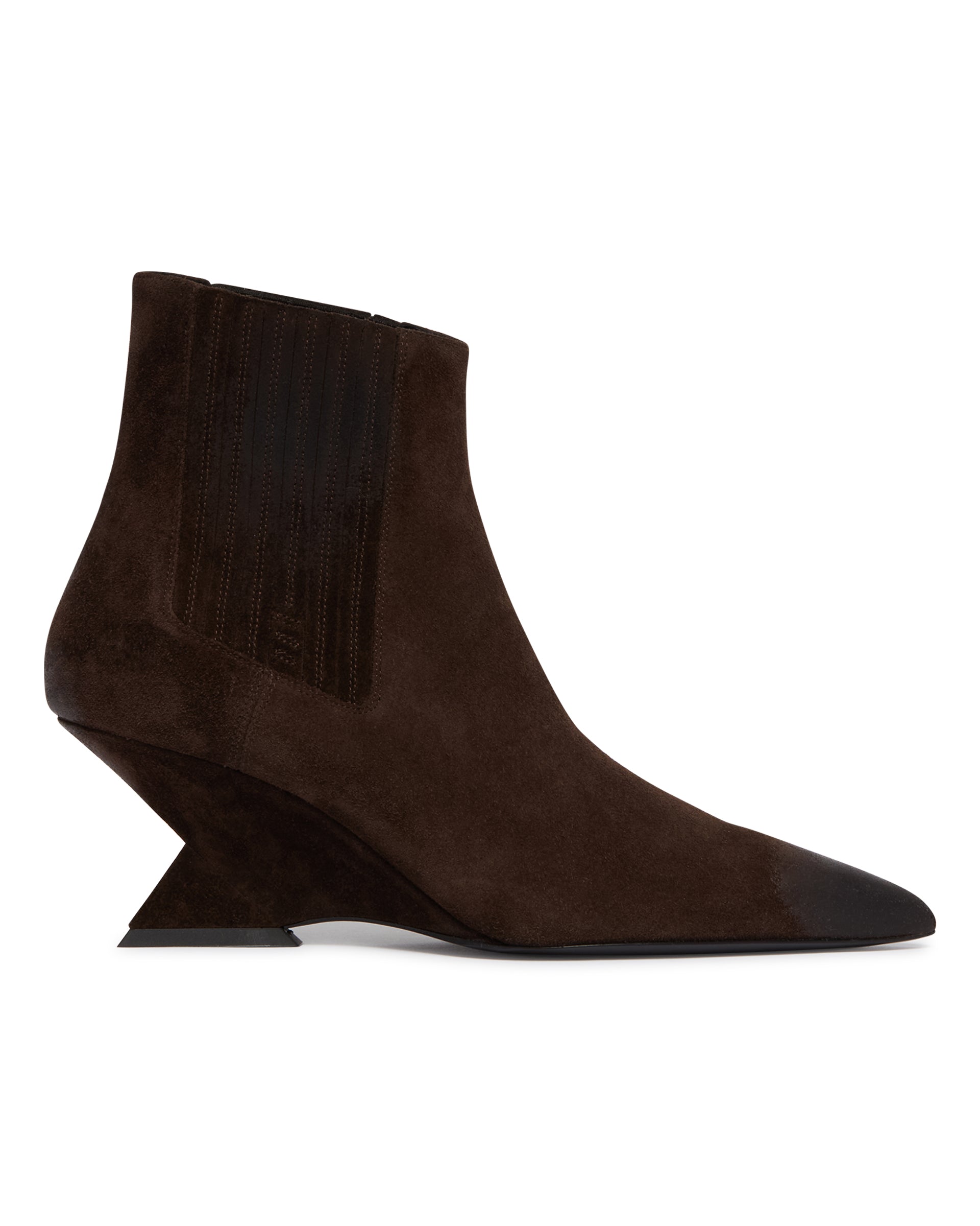 The Attico Stivaletti Cheope In Suede Marroni, view 2