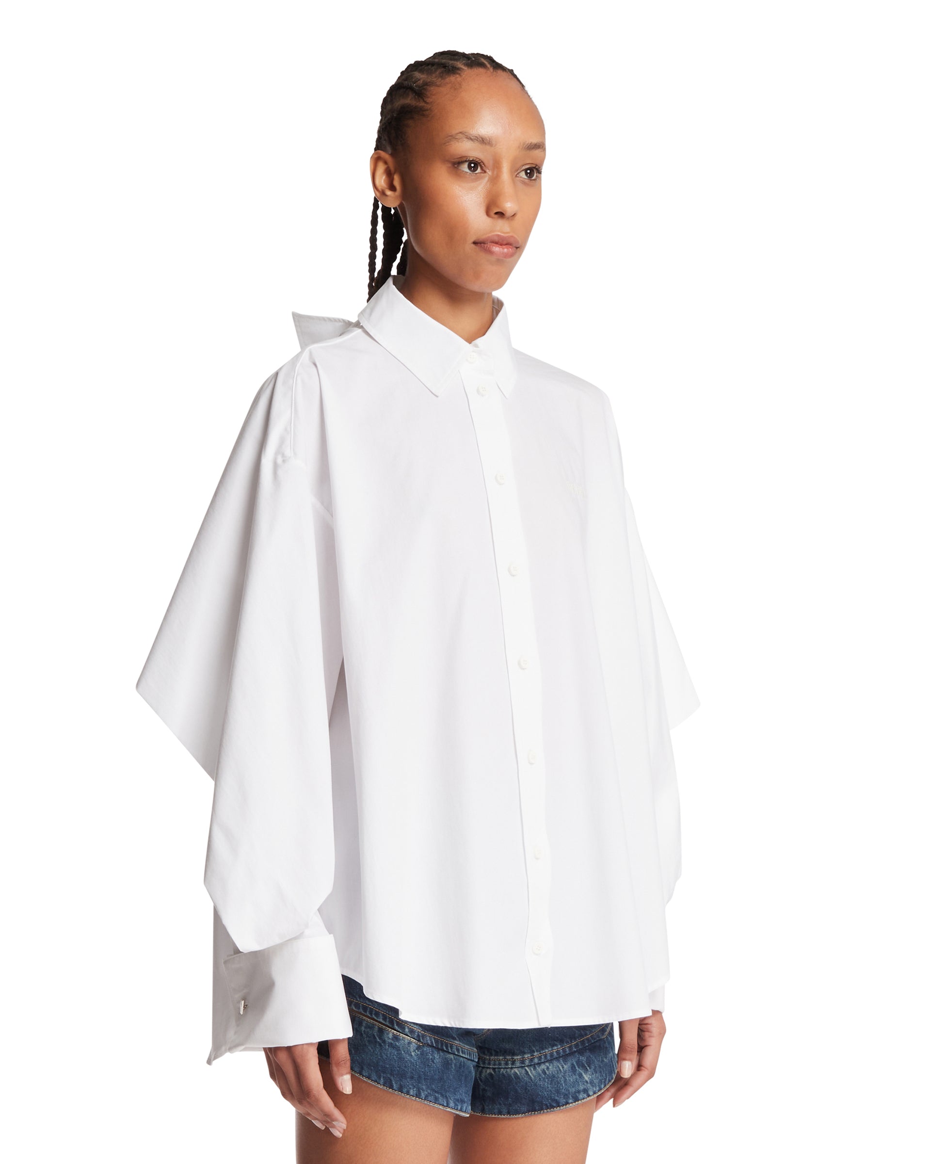 The Attico Camicia Con Mantella Bianca, view 2