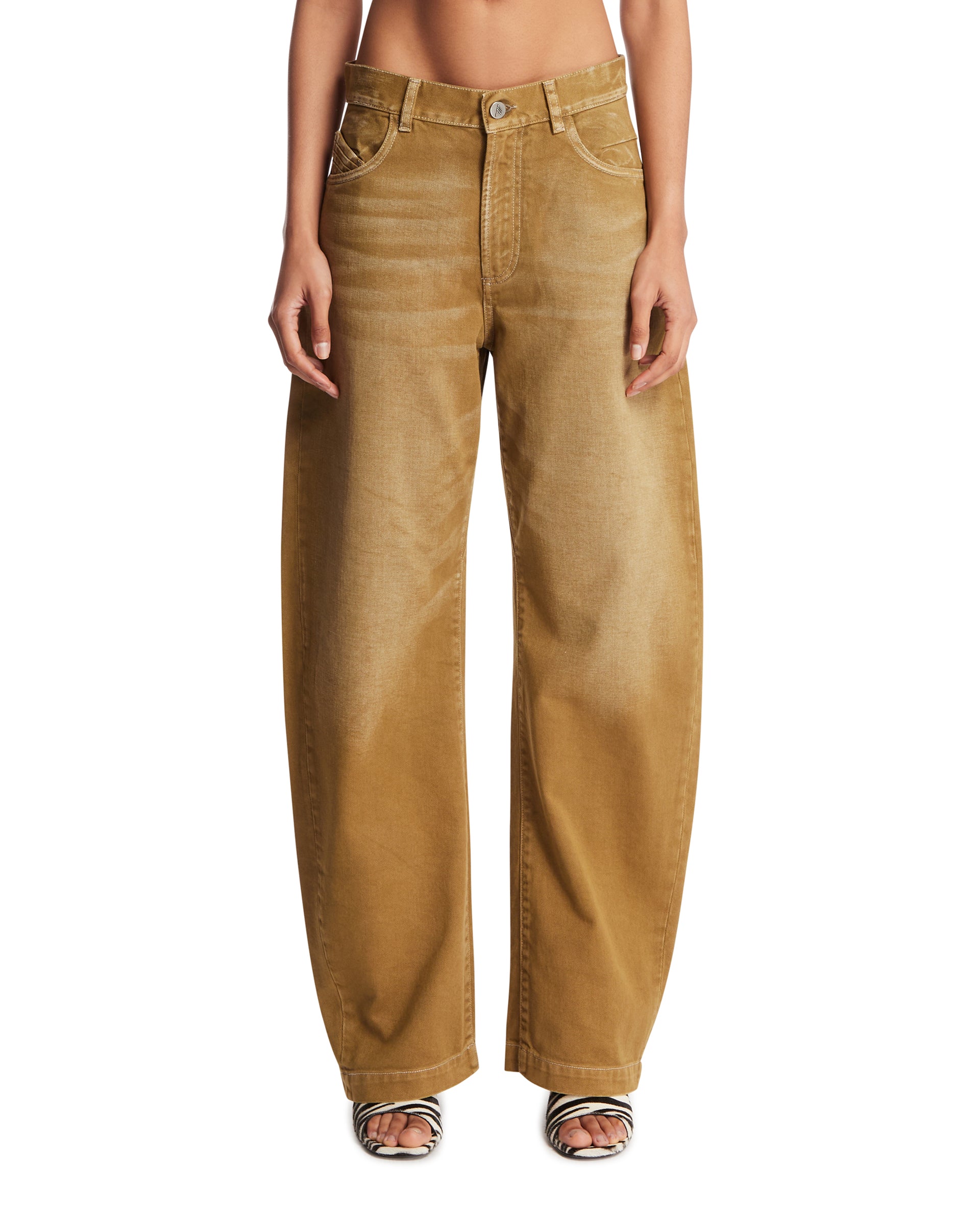 The Attico Jeans Fern Scoloriti Verdi