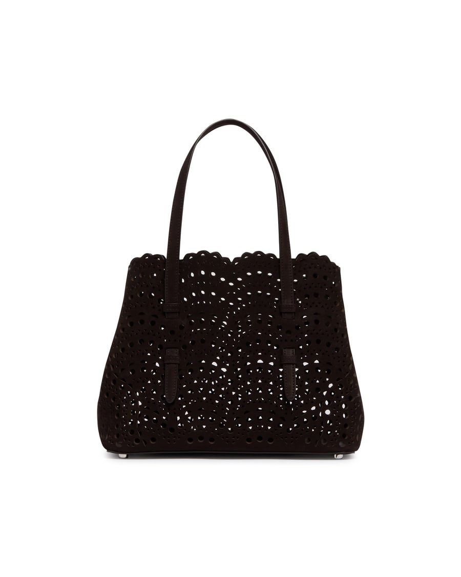 Alaïa Borsa Mina 20 Marrone, view 6