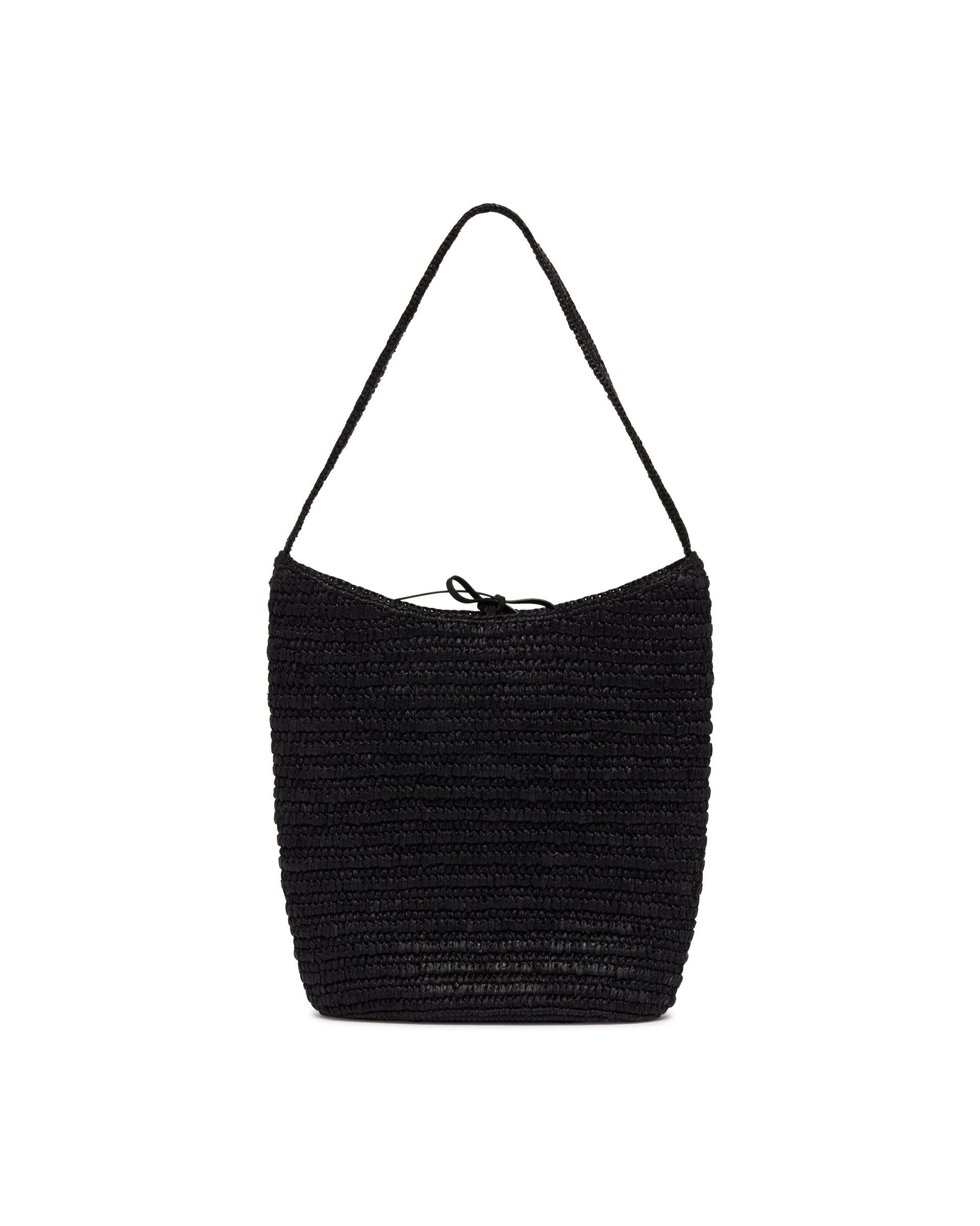 The Row Borsa a Tracolla in Rafia Alma Nera, view 2