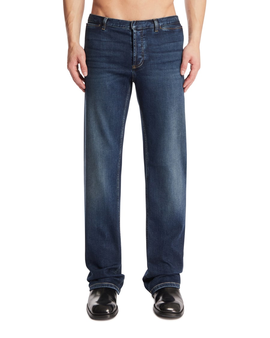 Gucci Pantaloni In Denim Stretch Blu