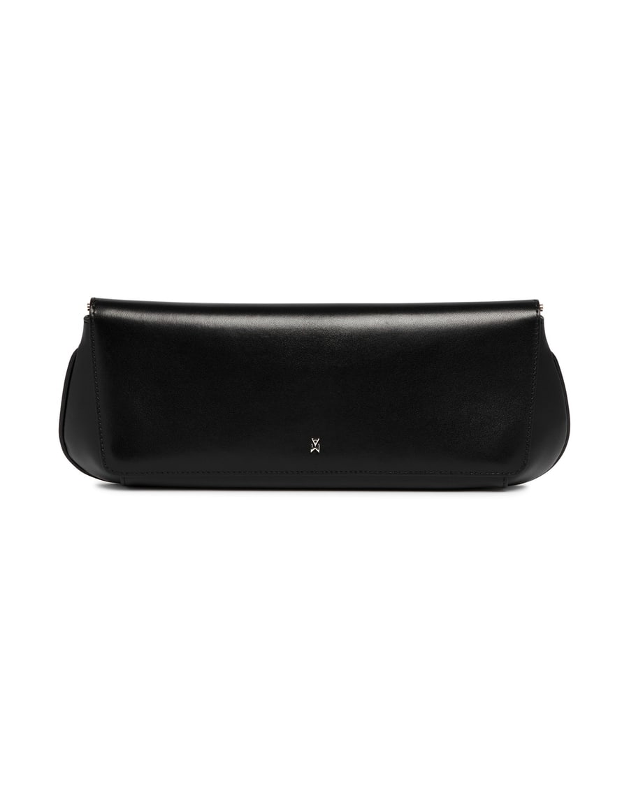 Amina Muaddi Clutch Ami In Pelle Nera, view 6