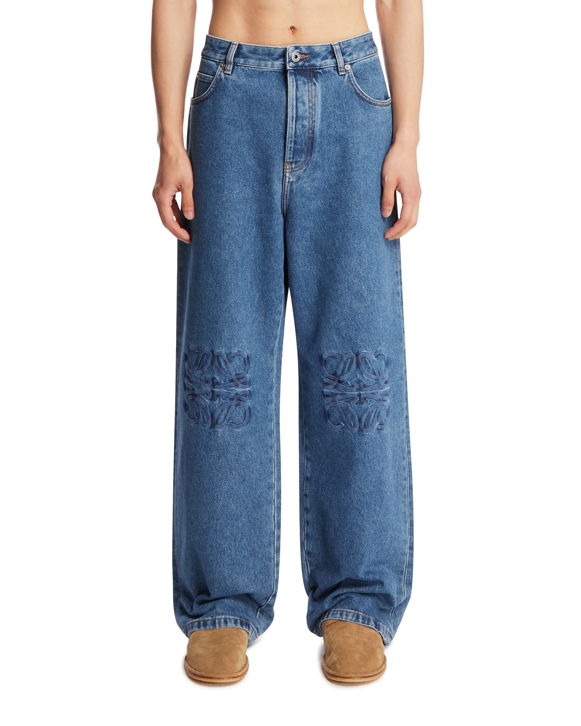 Loewe Jeans Baggy Anagram Blu