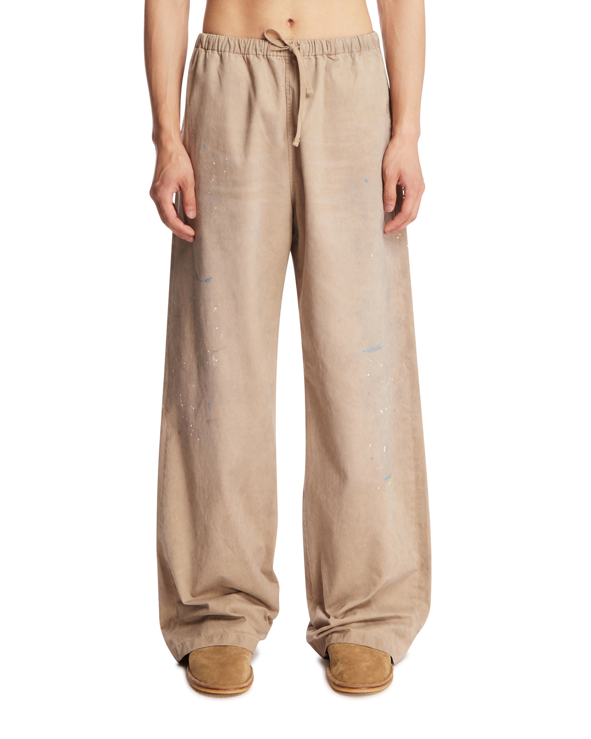 ACNE STUDIOS Pantaloni Ampi In Cotone Beige