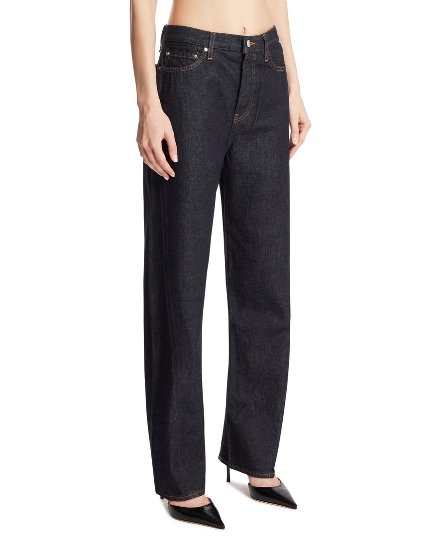 Toteme Jeans A Gamba Dritta Blu, view 2