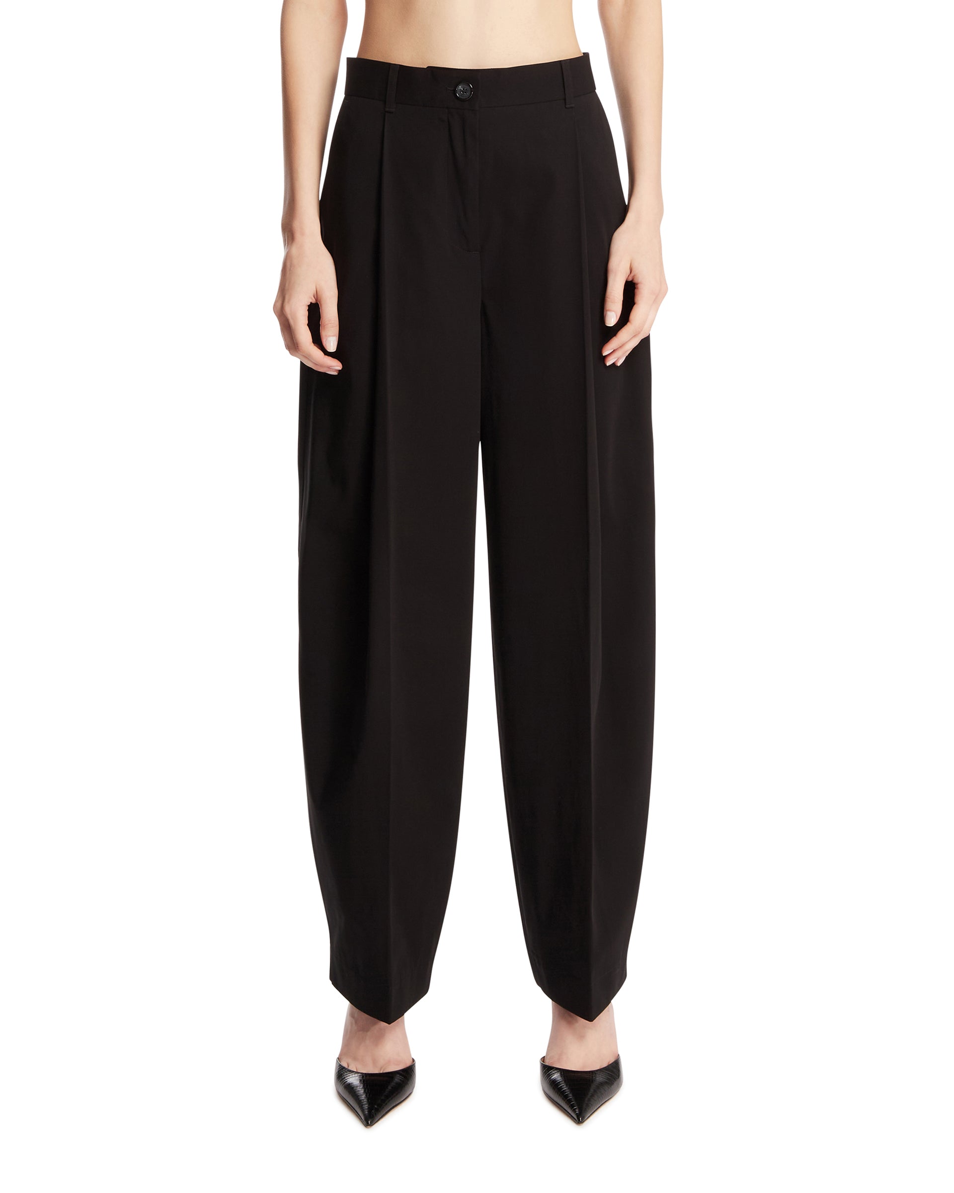 Toteme Pantaloni In Cotone Neri