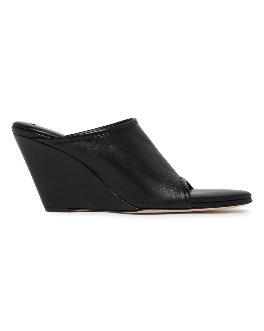 CHRISTEN Mules Con Zeppa Nere, view 2