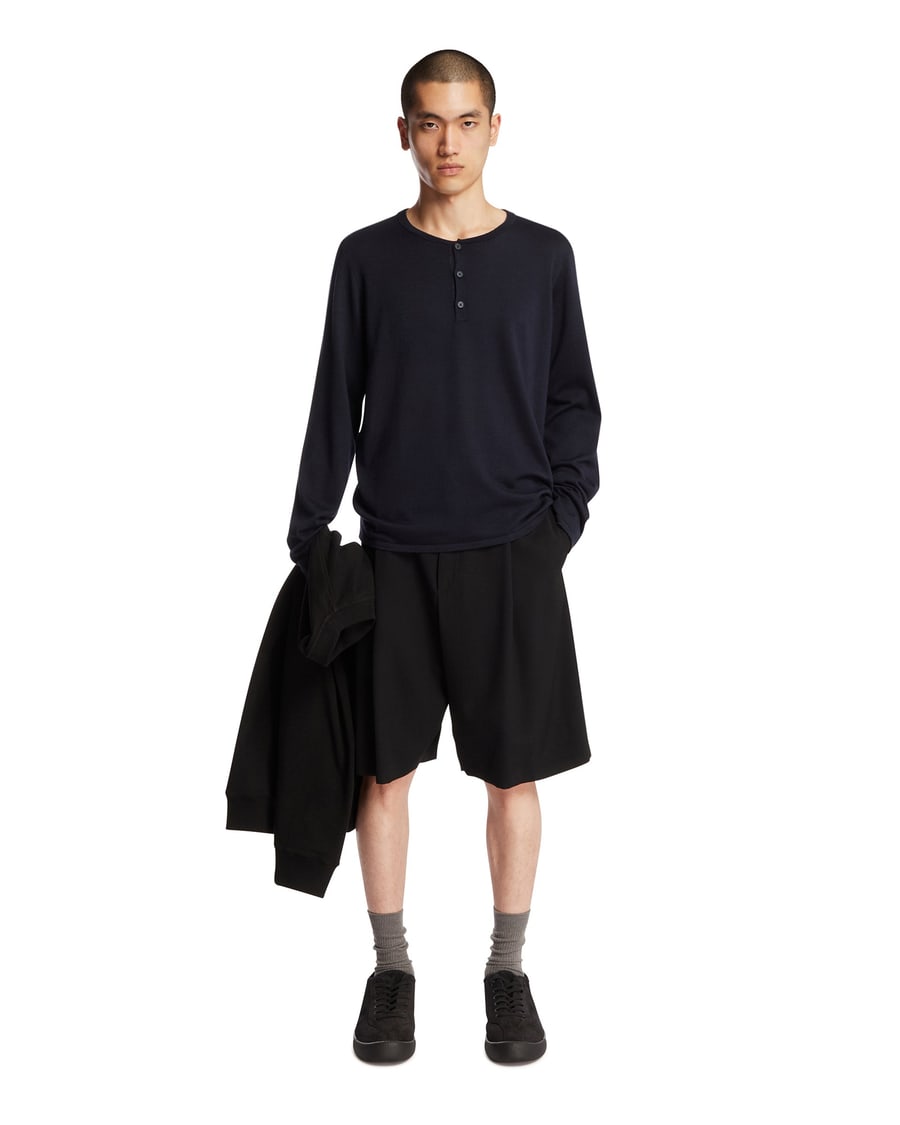 The Row Top In Cashmere E Seta Blu, view 3