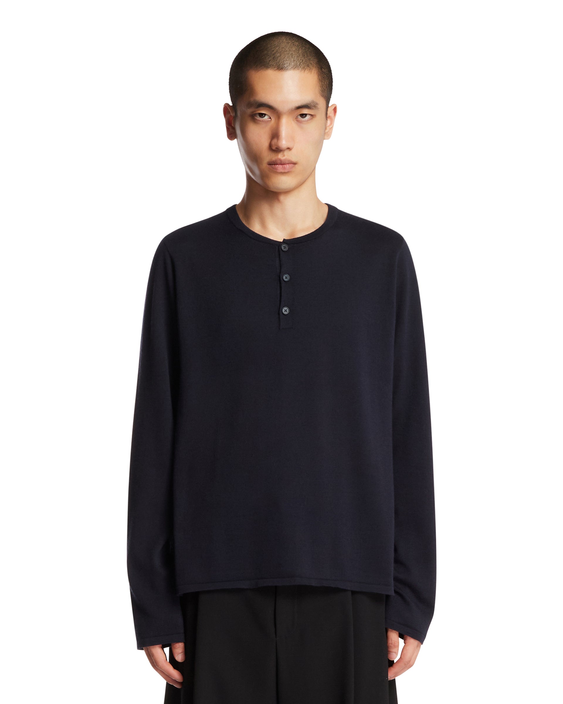 The Row Top In Cashmere E Seta Blu