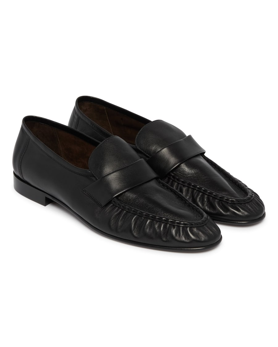 The Row Soft Loafer Mocassini Neri, view 3