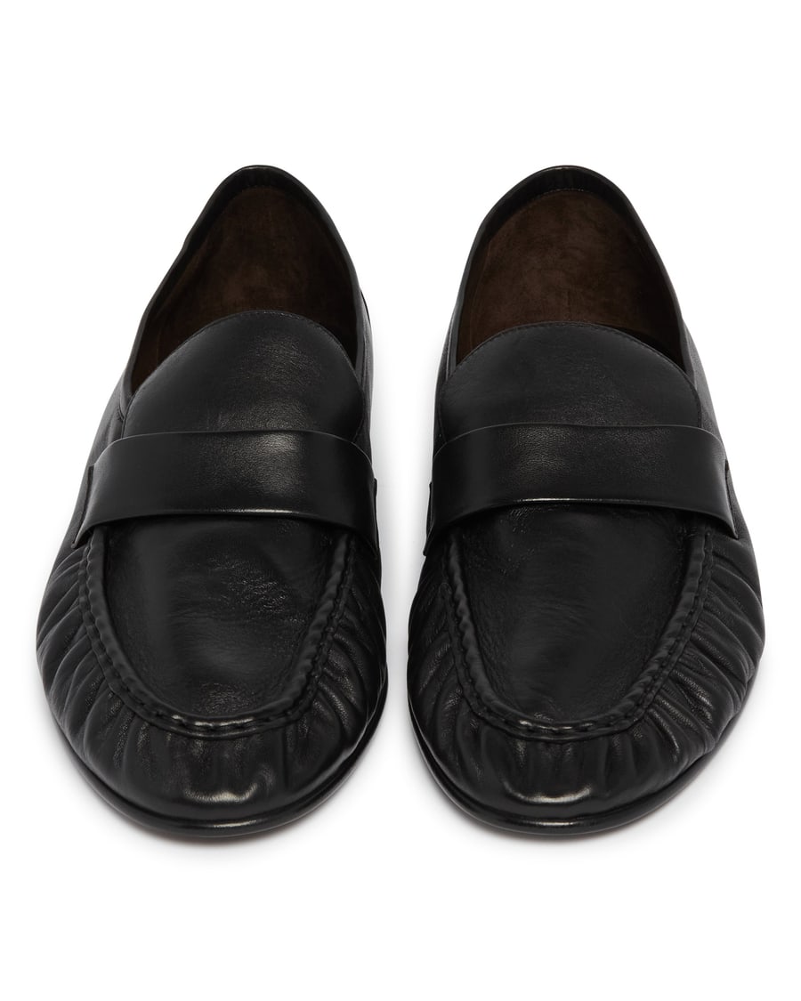 The Row Soft Loafer Mocassini Neri, view 4
