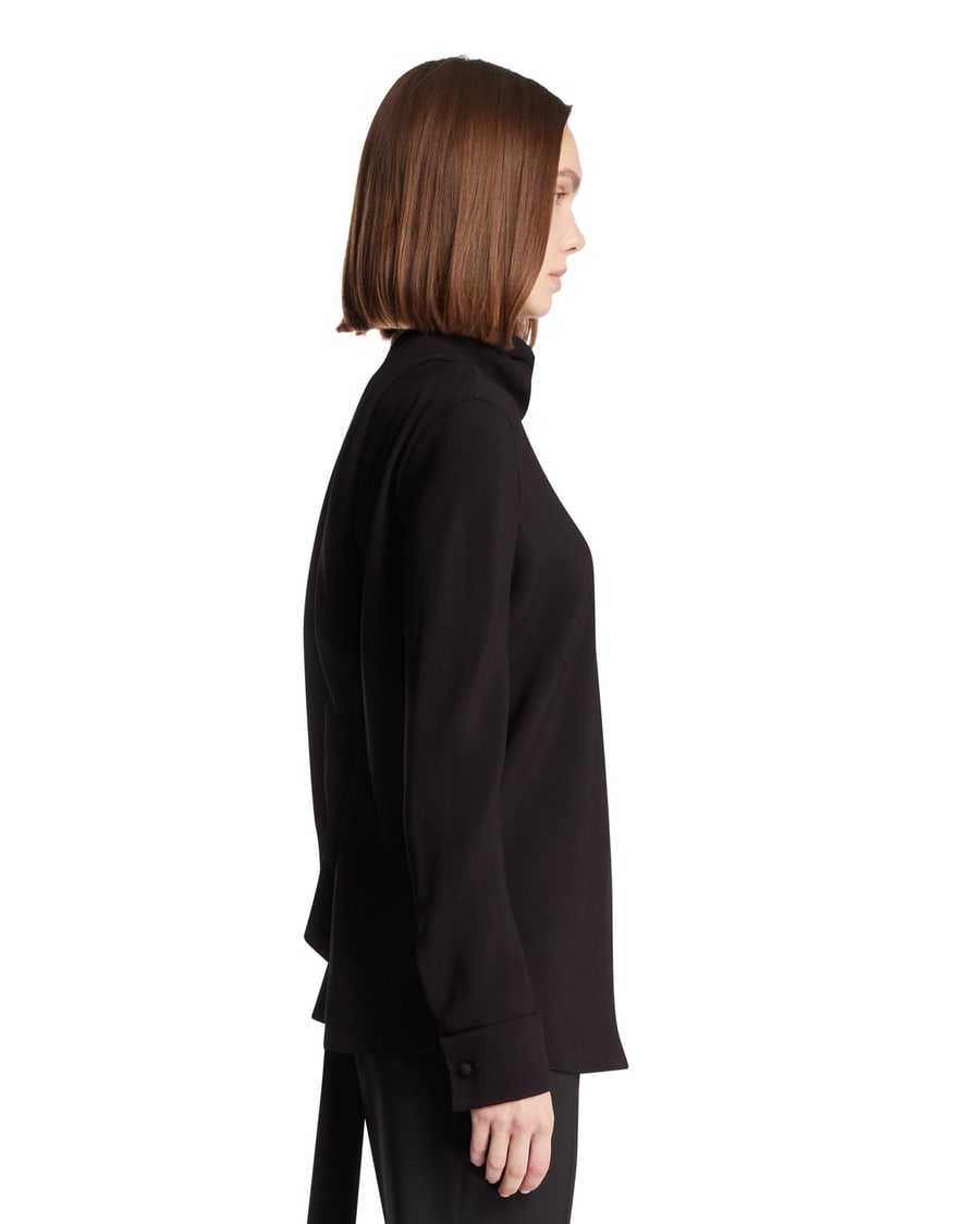The Row Top In Viscosa Nero, view 4