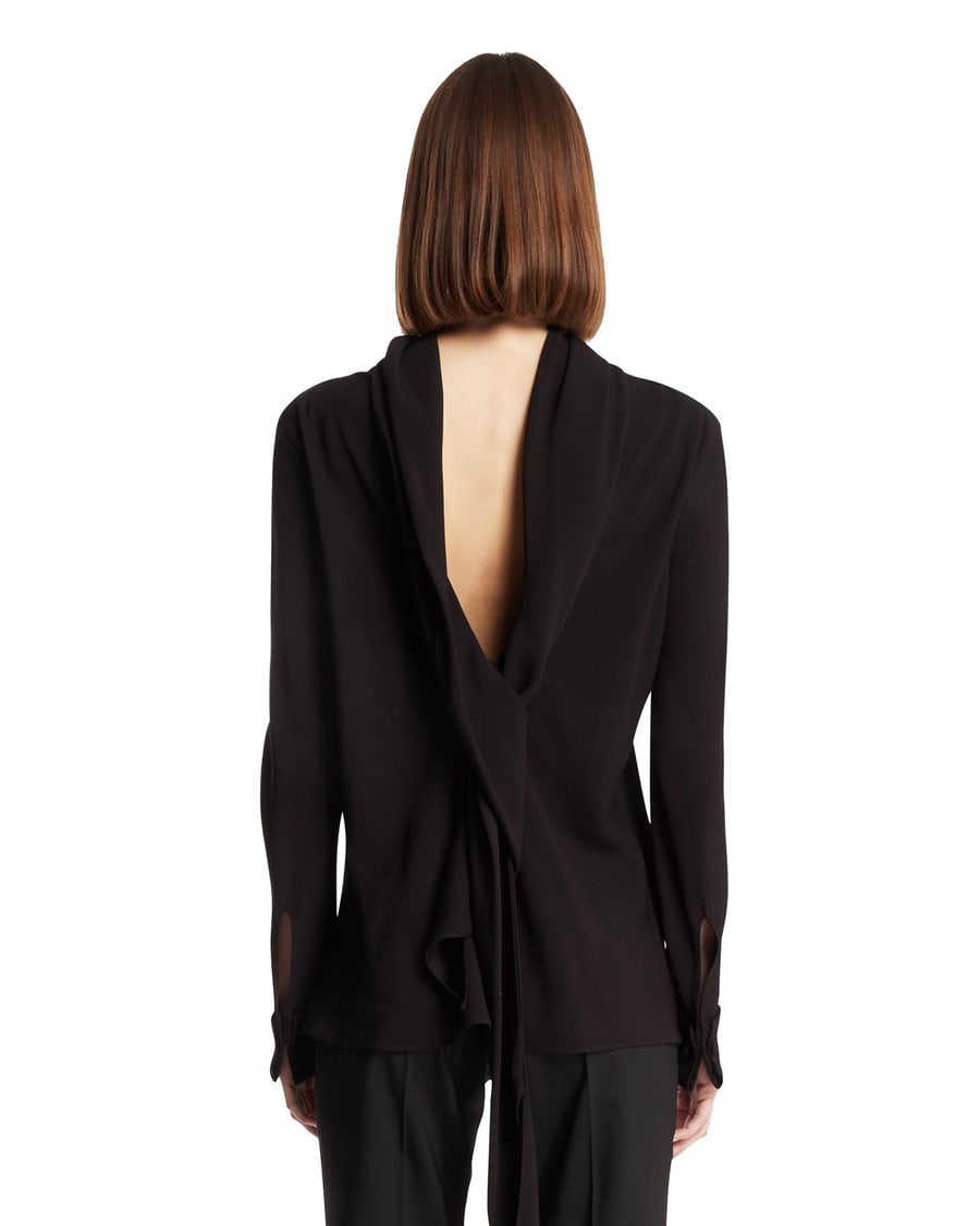 The Row Top In Viscosa Nero, view 5