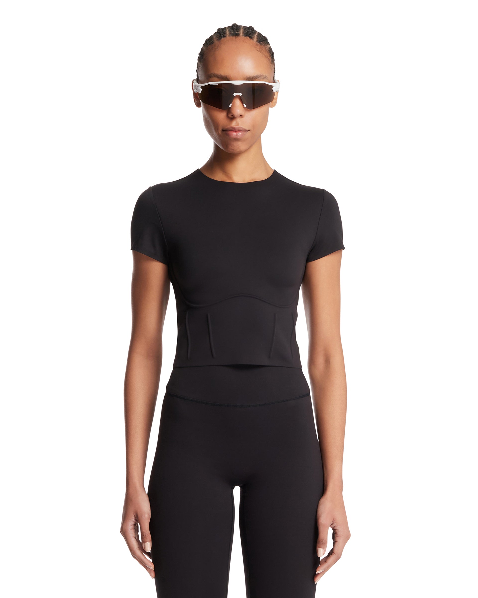 Nike NikeSKIMS T-Shirt Cropped Nera