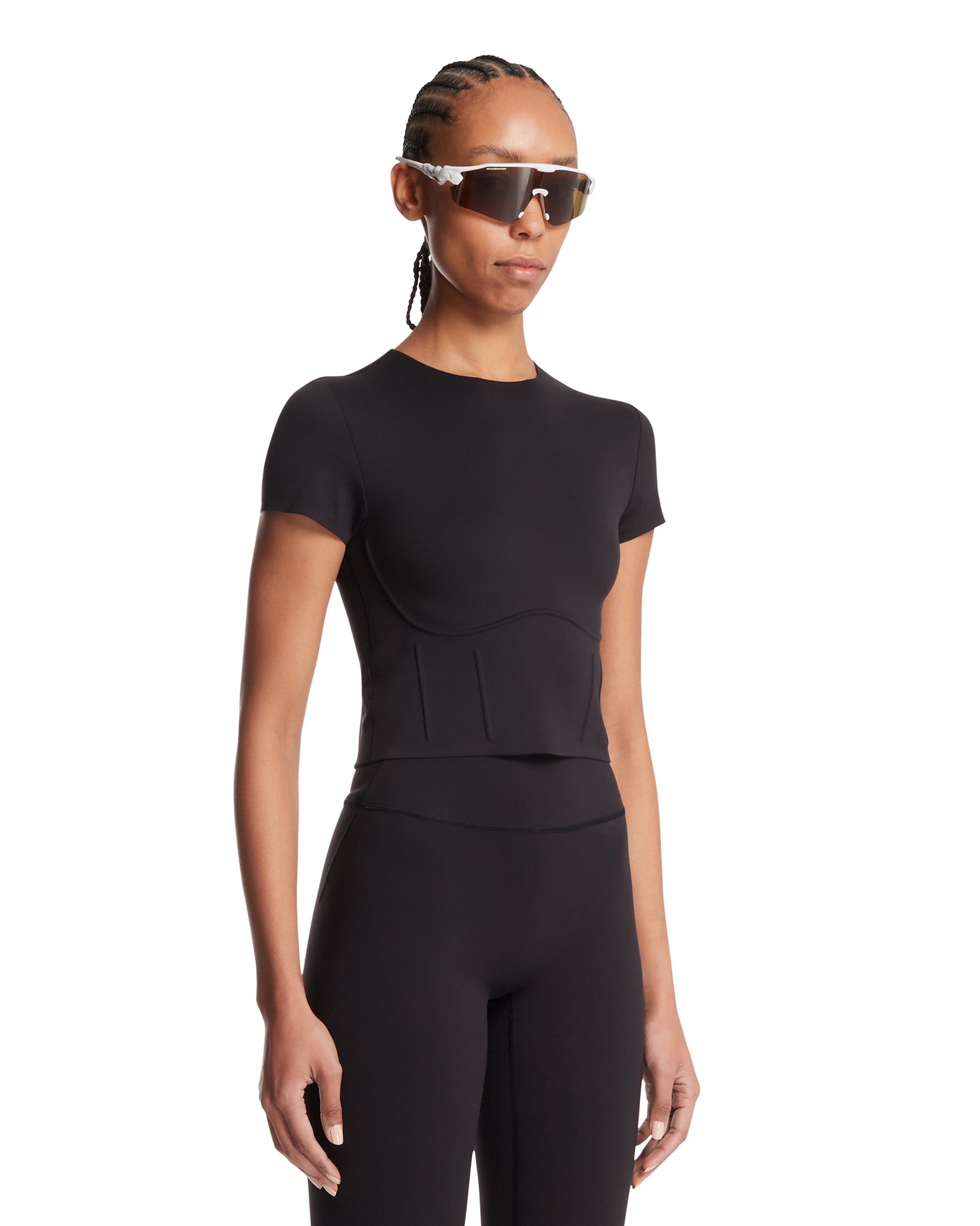 Nike NikeSKIMS T-Shirt Cropped Nera, view 2