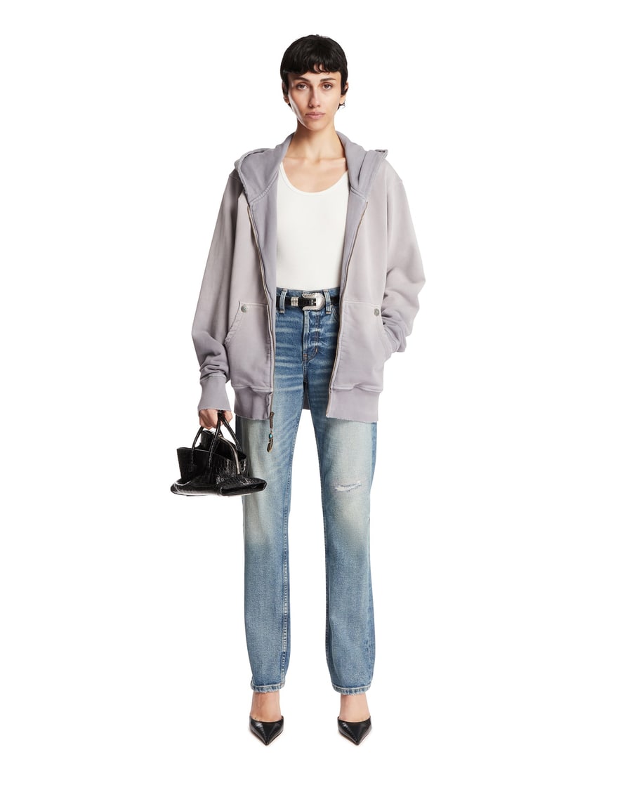 ANTIK DENIM Jeans A Gamba Dritta Blu, view 3